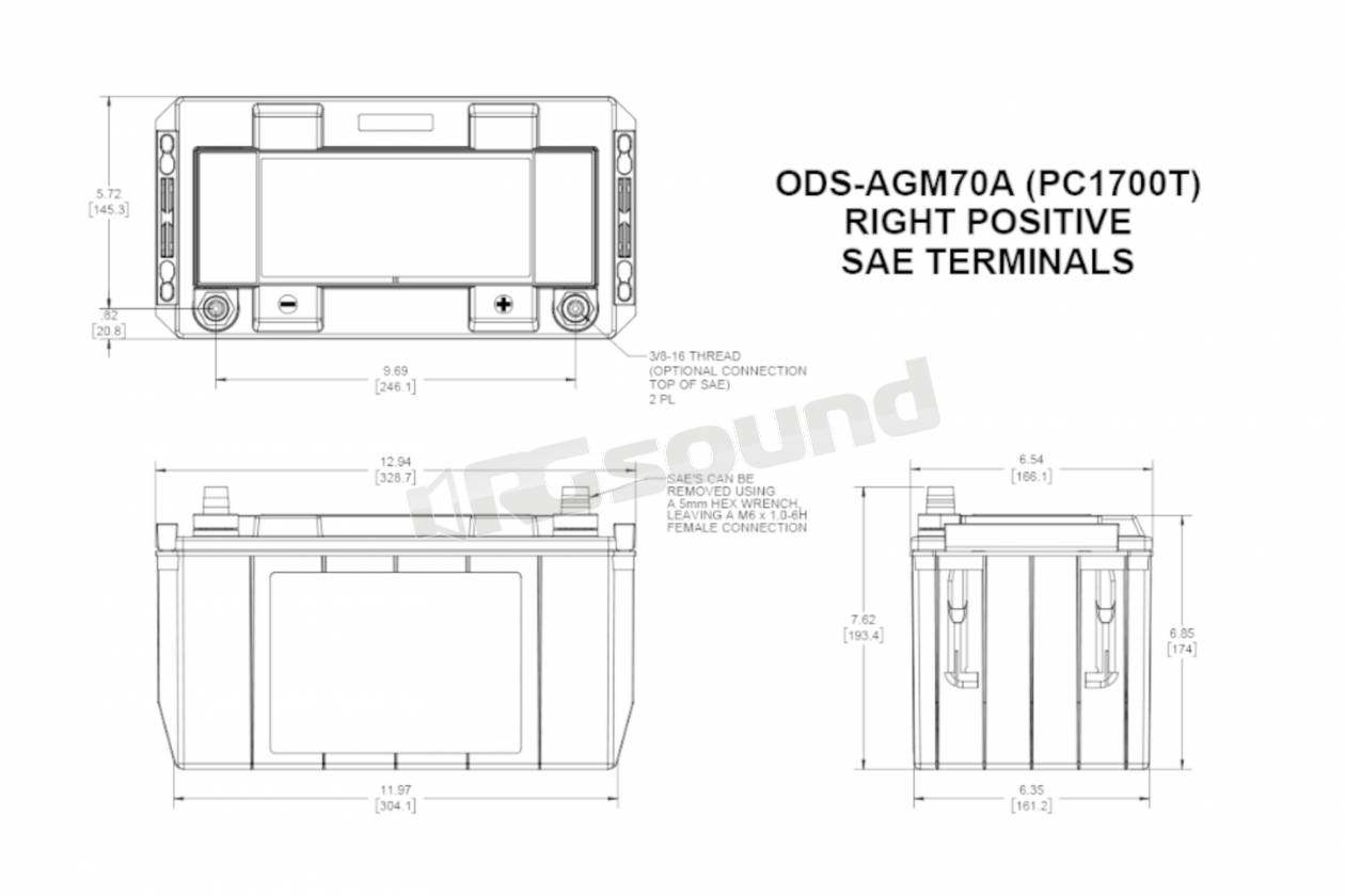 Odyssey Batteries ODS-AGM70A