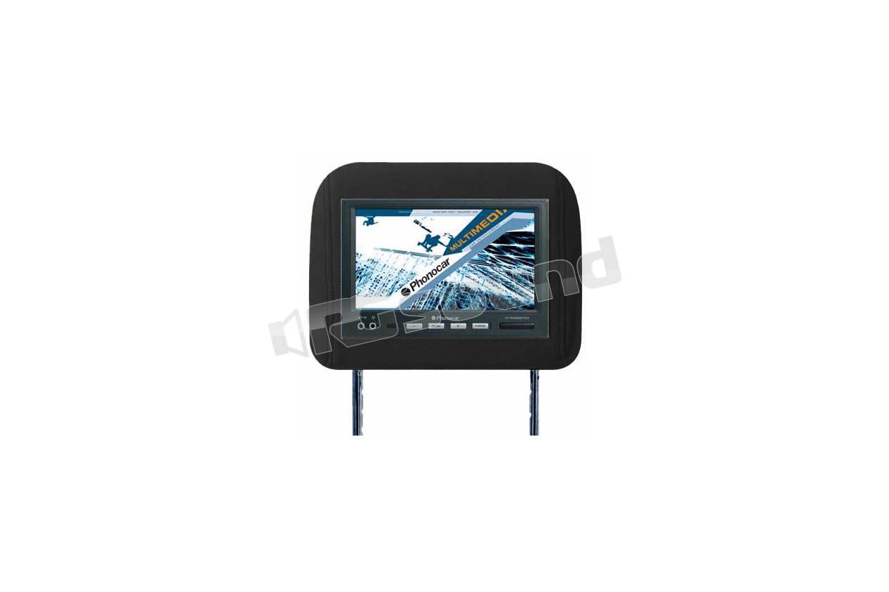 Phonocar VM154 - Poggiatesta nero con monitor 7