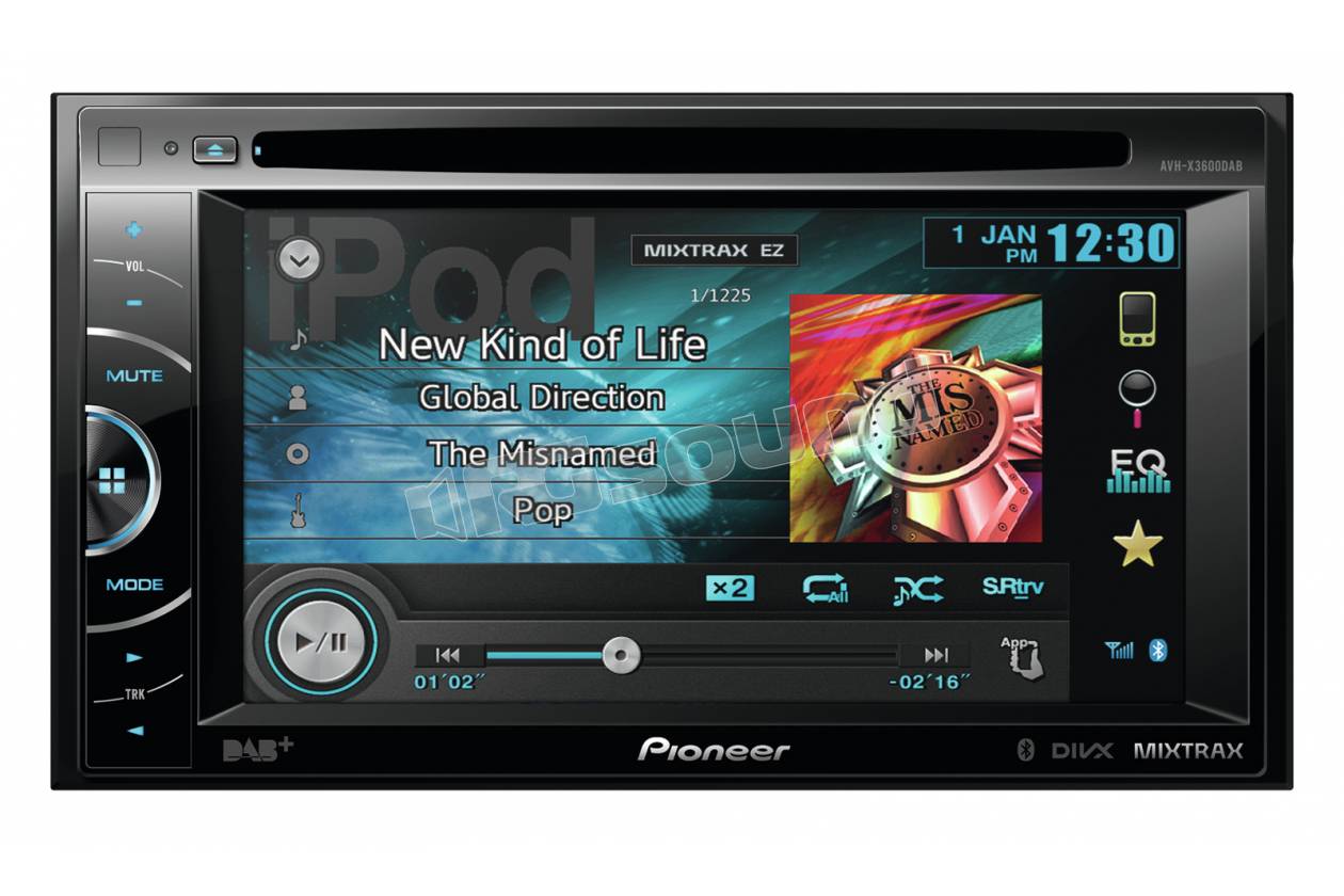 Pioneer AVH-X3600DAB + antenna CA-AN-DAB.001