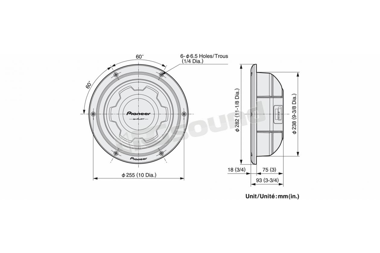 Pioneer TS-SW2501S2