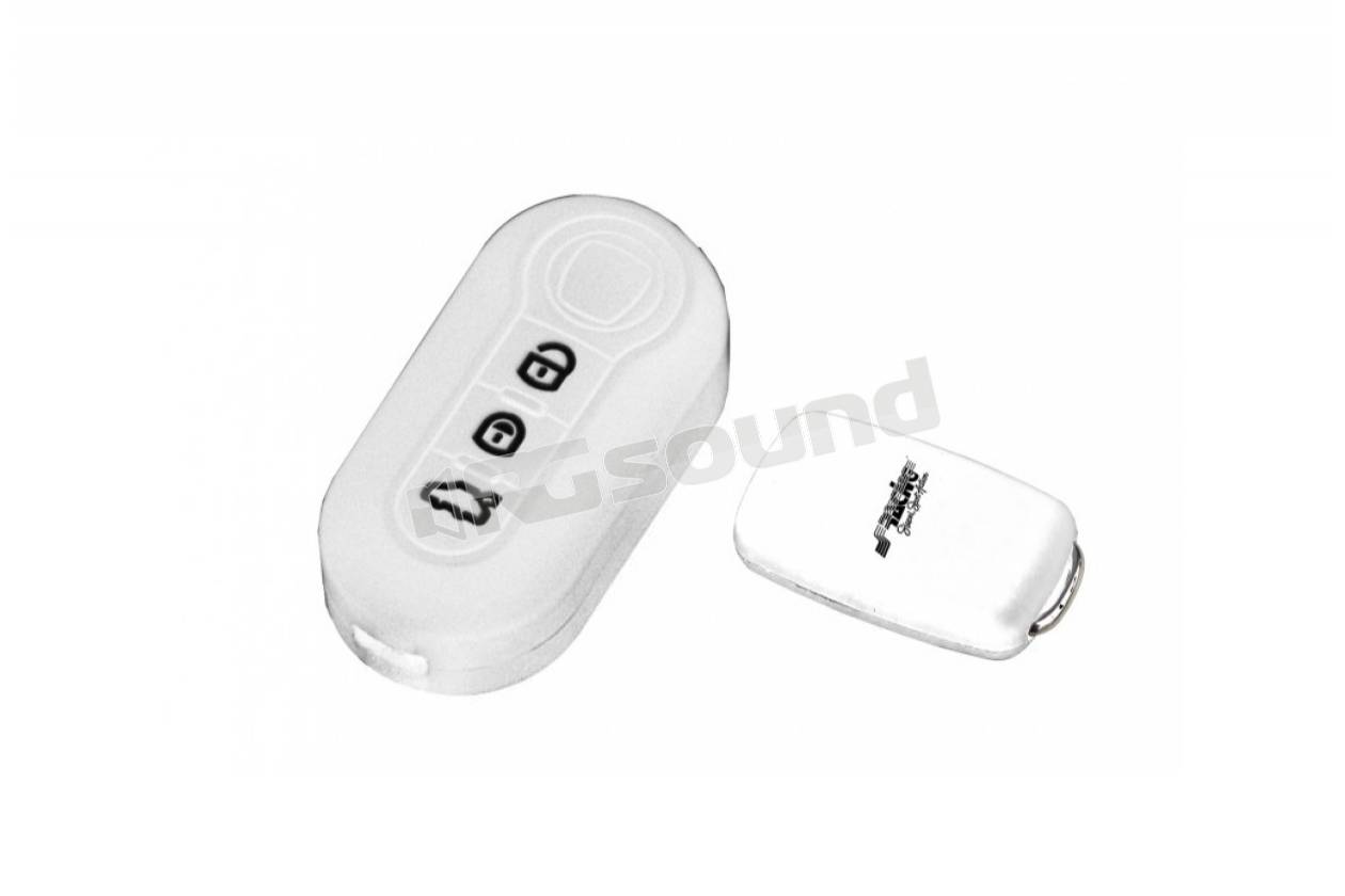 Simoni Racing Key cover Custodia in silicone Azzurro per chiave FIAT 500 2007> 