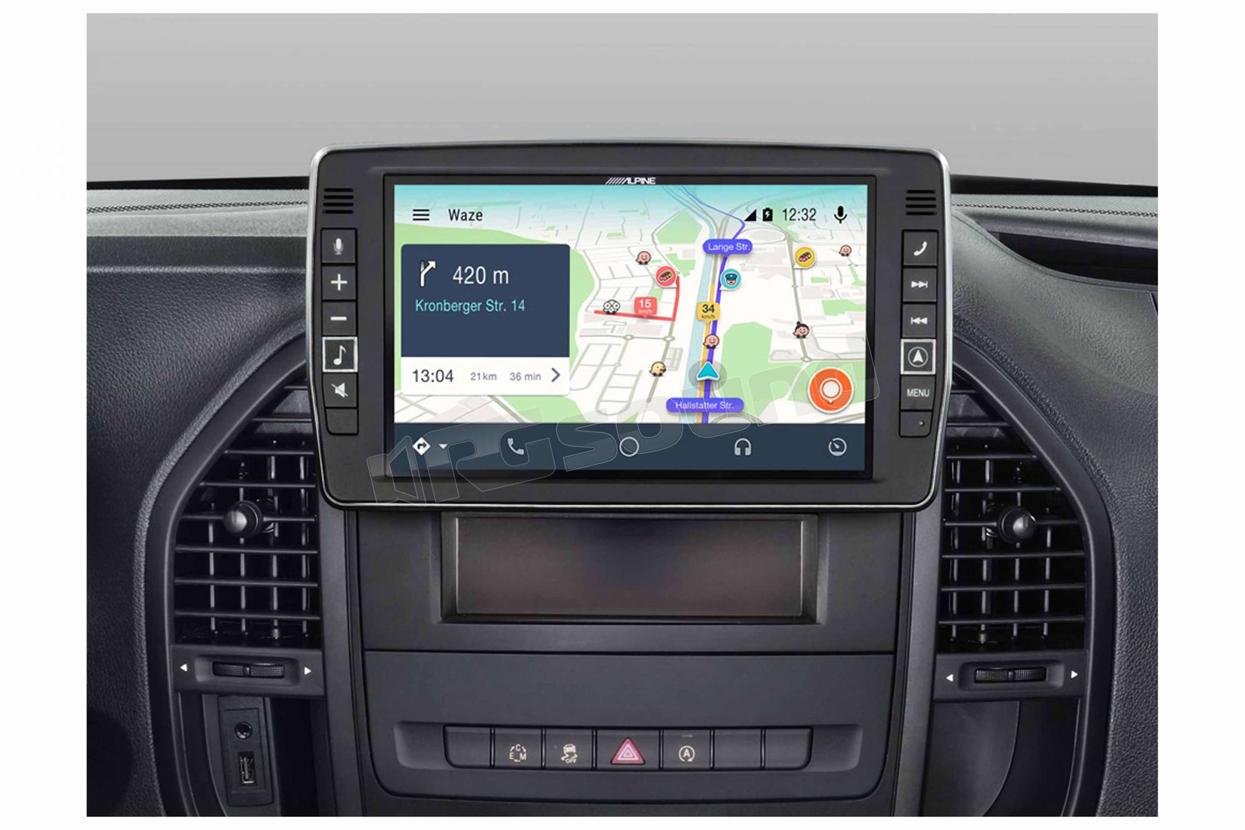 Sistema Di Navigazione Alpine 2 DIN X903D-DU8 Per Fiat Ducato III (dal 2022) Con USB, HDMI E Ingresso Telecamera