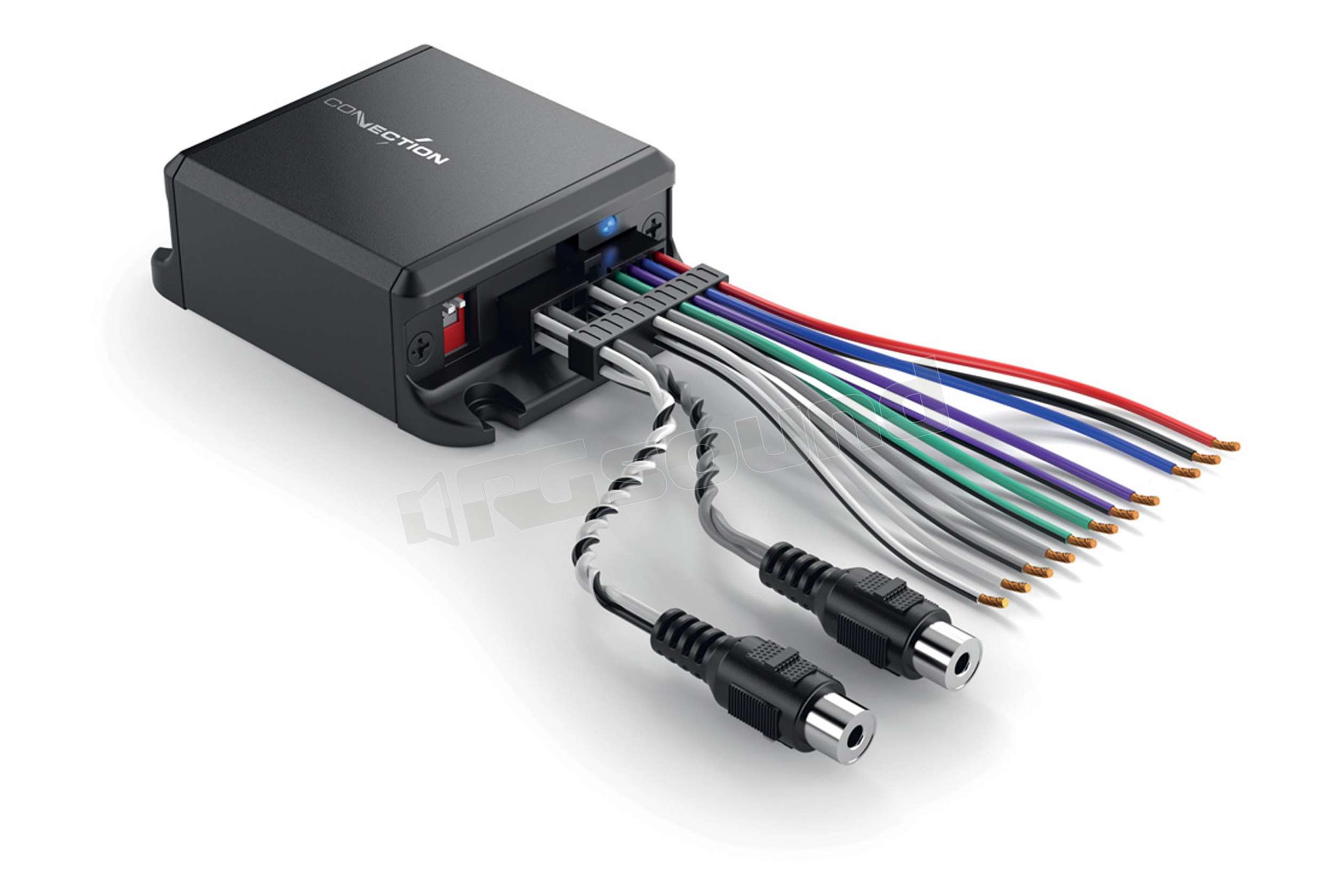 Kit amplificatore ripetitore amplificatore cavo di collegamento Chinch fusibili Remote 13 mm² Audio per auto 