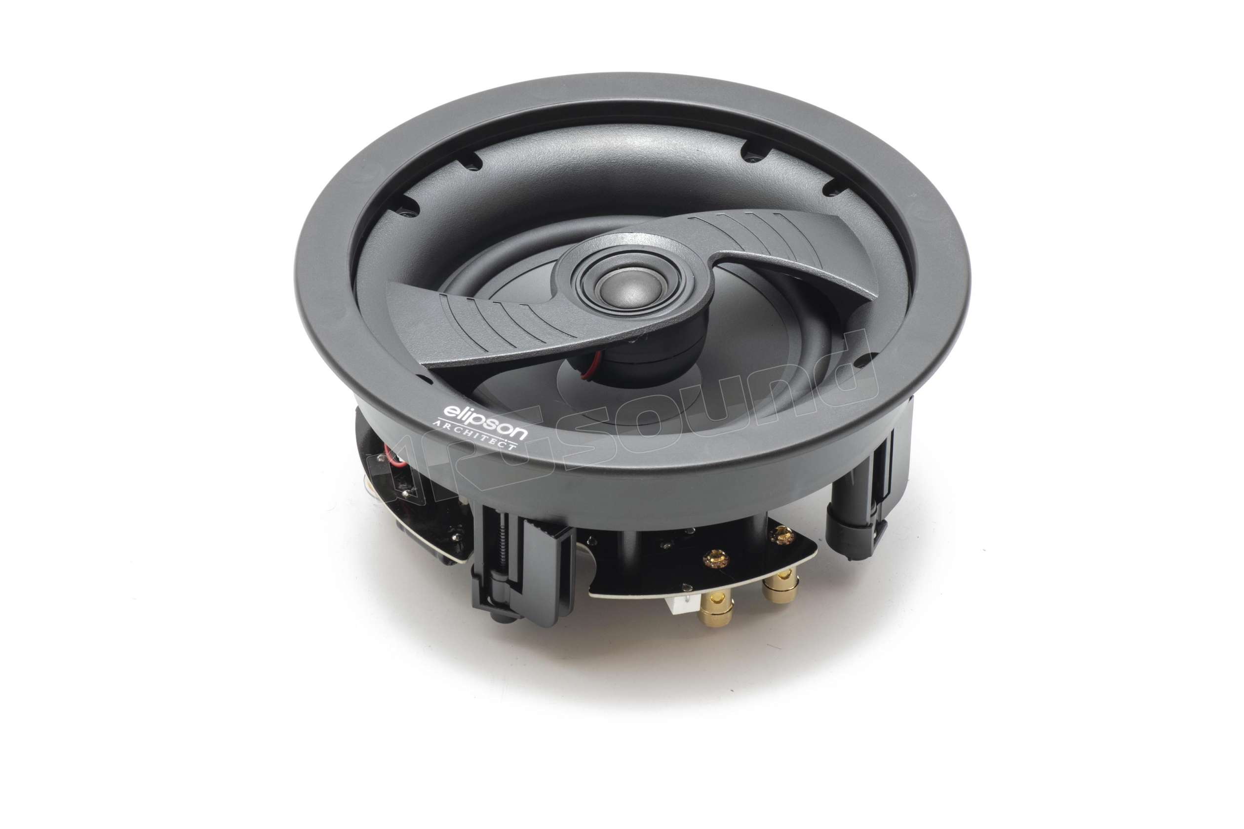 Elipson IC6ST Altoparlante Da Incasso Stereo Coassiale – 165mm, Griglia Bianca, Perfetto Per Soffitti