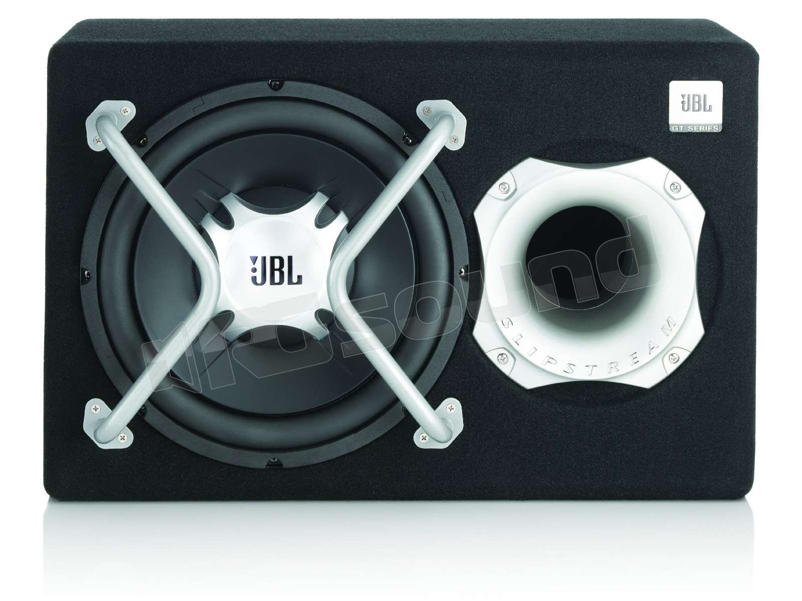 JBL BassPro Tube 12 – Subwoofer Attivo 30cm 150W RMS, Porta Slipstream, Telecomando Bassi, Per Auto Hi-Fi