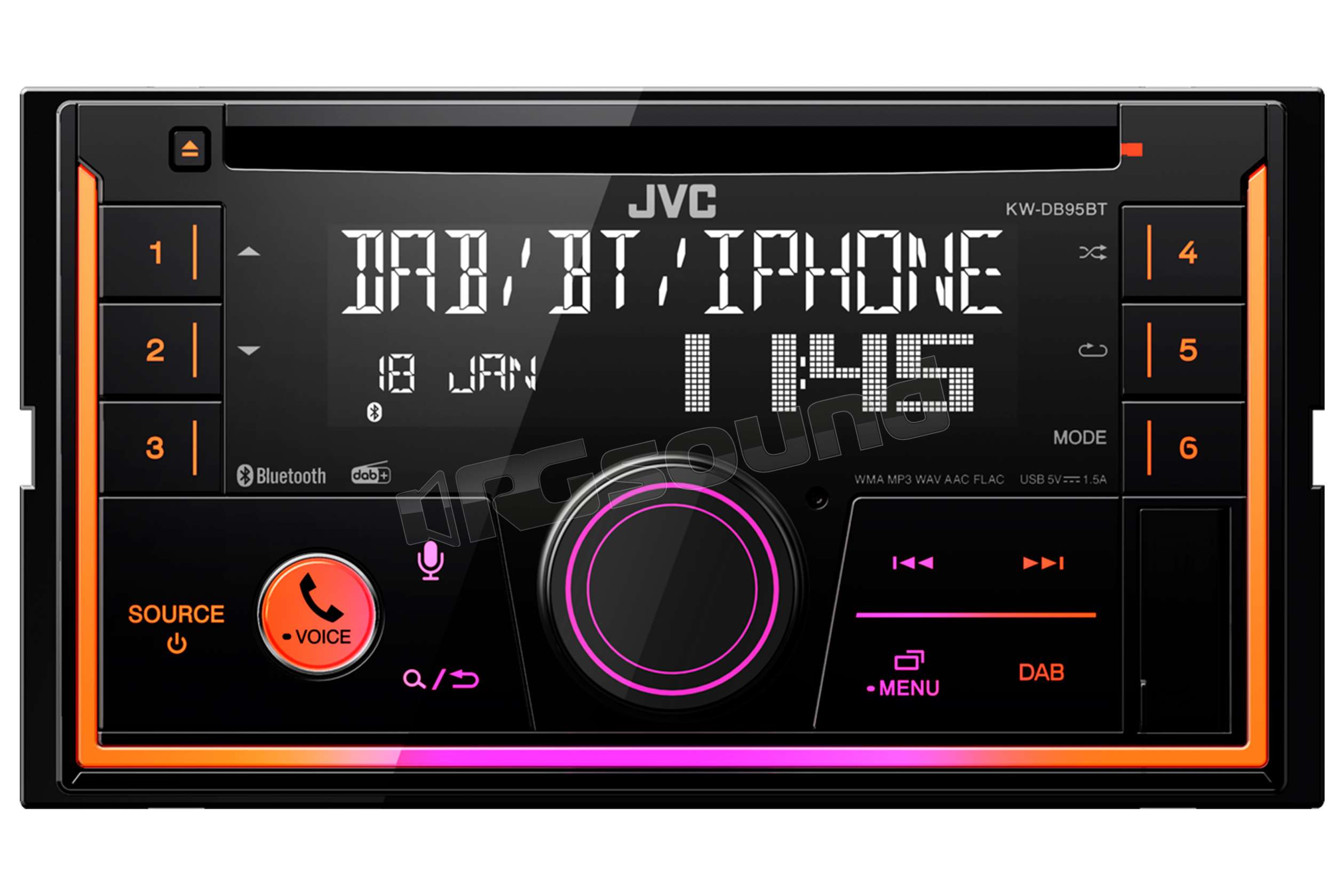 KW-DB95BT - Autoradio 2 Din Bluetooth Usb Dab Cd Alexa JVC KW-DB95BT