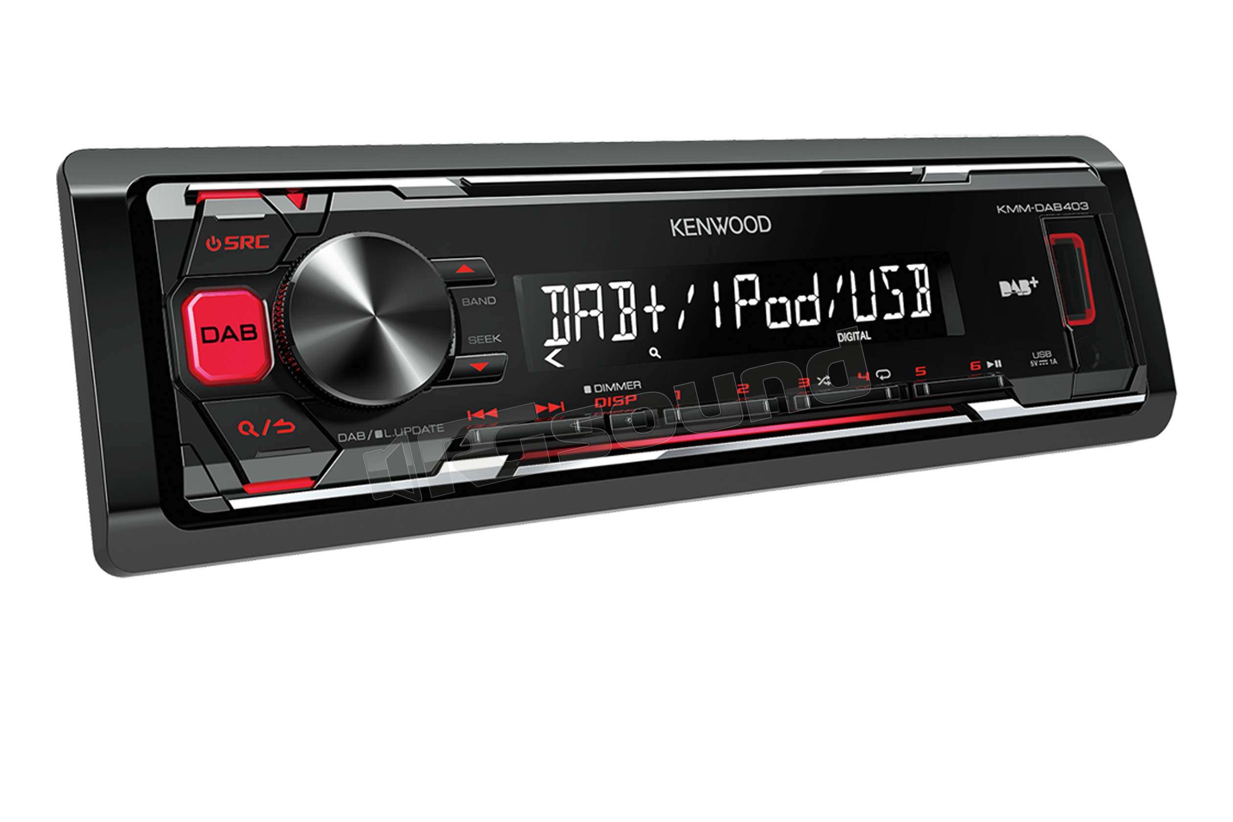 Kenwood KMM-DAB403 autoradio 1Din con Tuner DAB+