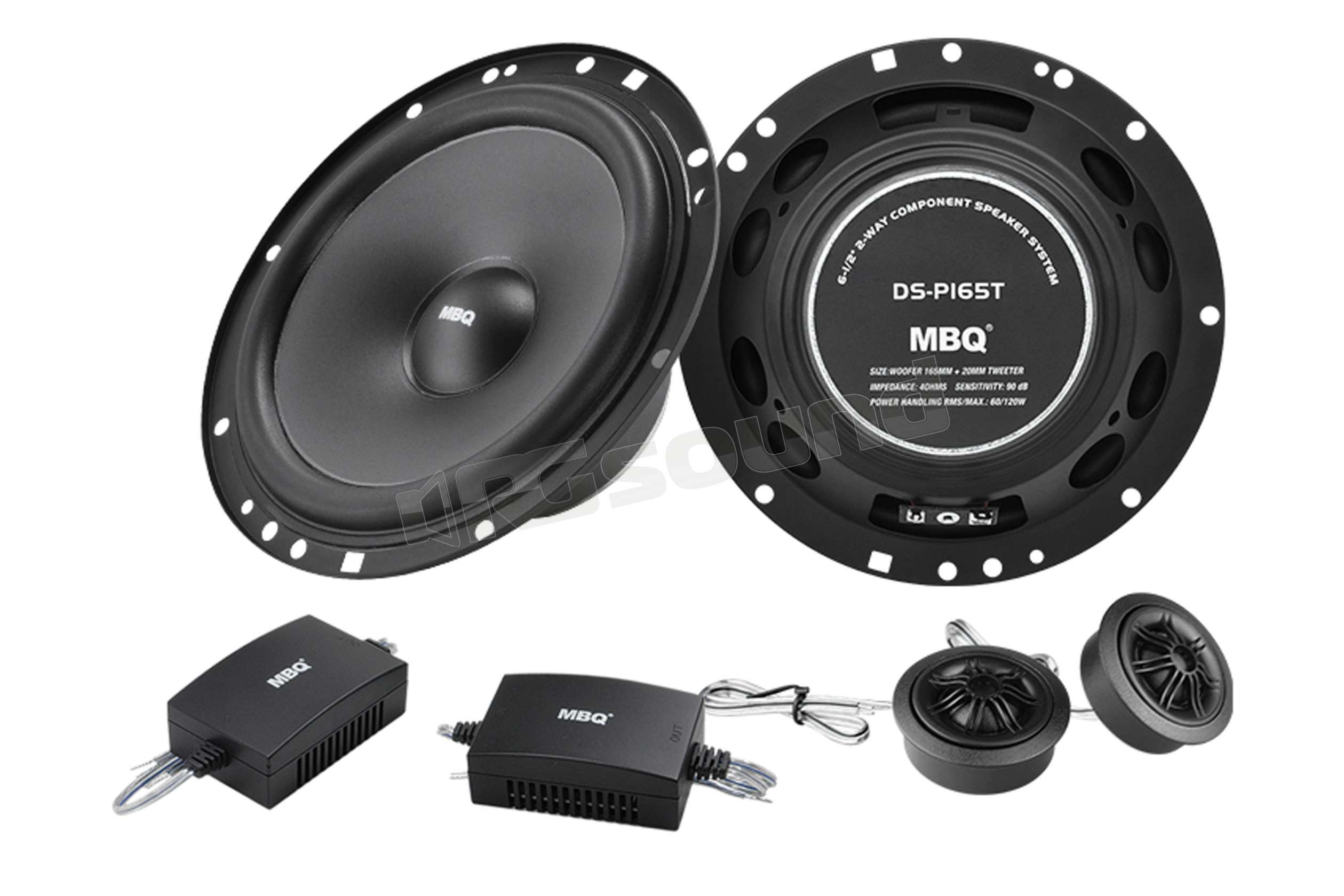 Kit Altoparlanti Per Auto - 2 Altoparlanti Con Supporti E Griglie, Colore Nero, Per Upgrade Audio