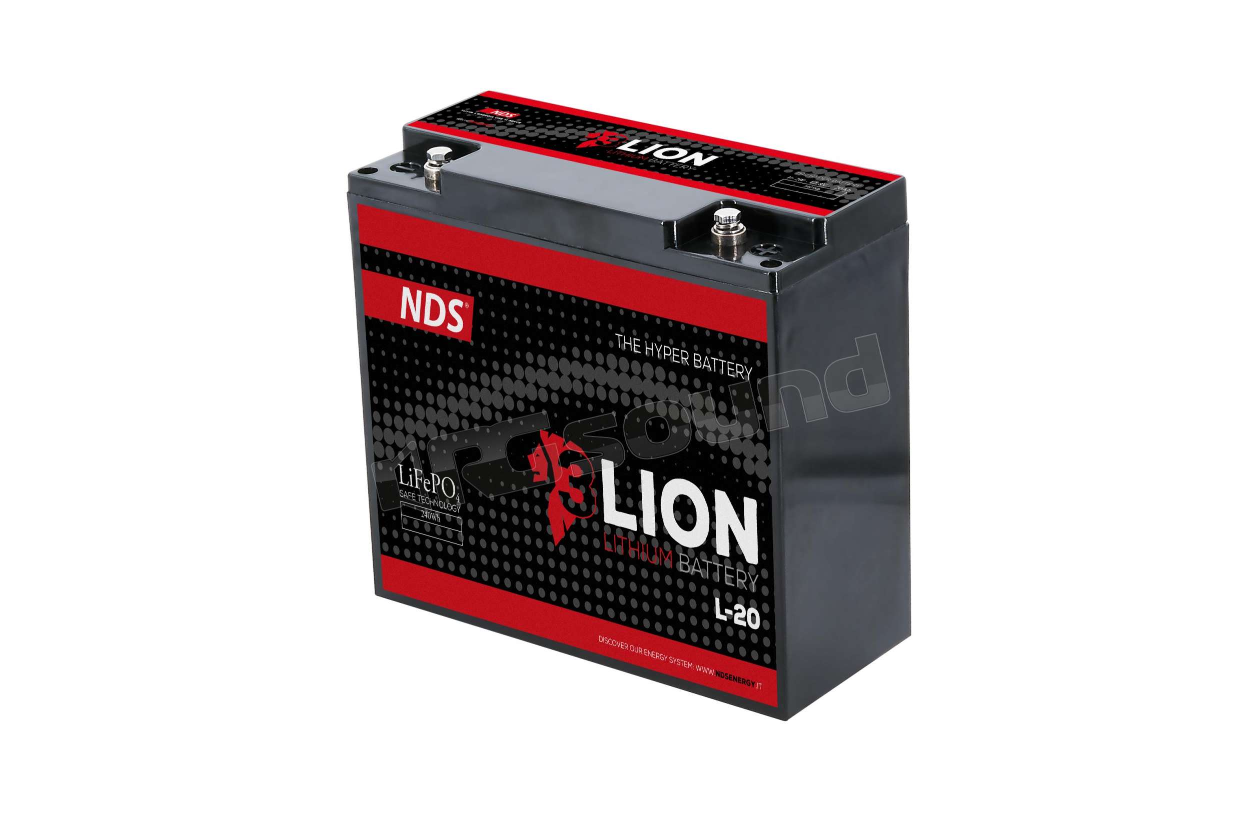 NDS Energy L-20 batteria al litio 12V-20Ah con BMS da 20A