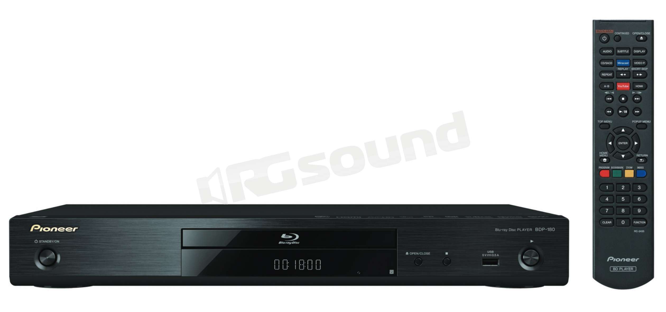 Pioneer BDP-180-K lettore Blu-ray 3D - 4K - WiFi Direct - Miracast | D