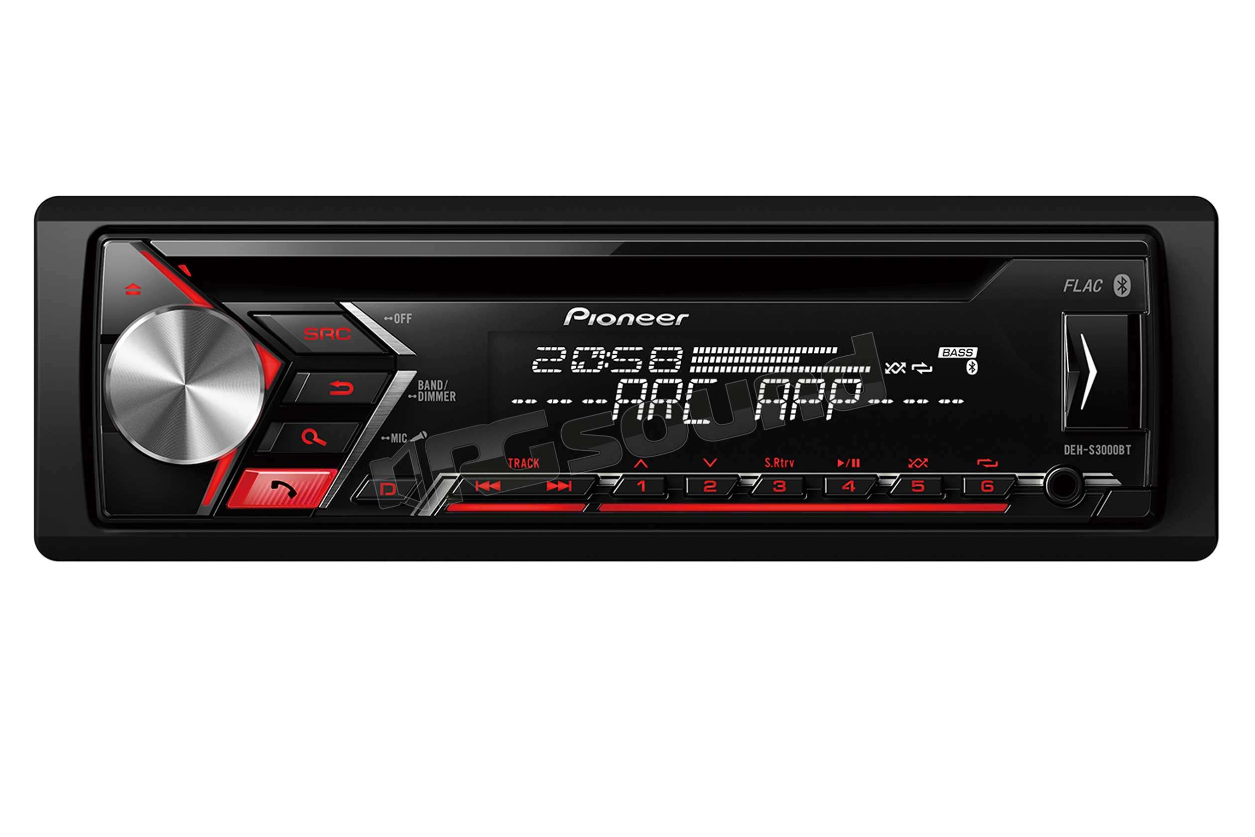 Pioneer DEH-S3000BT  Autoradio 1 din e 2 din Car stereo - Autoradio