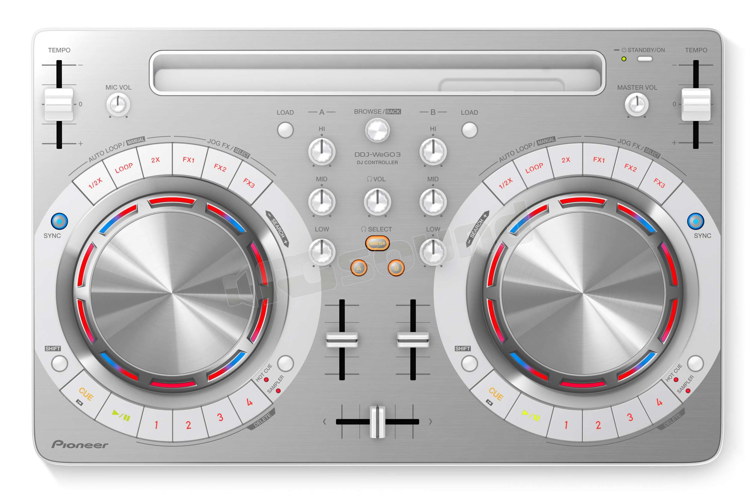 Pioneer DJ DDJ-WeGO3-W controller DJ - colore bianco | Prodotti profes