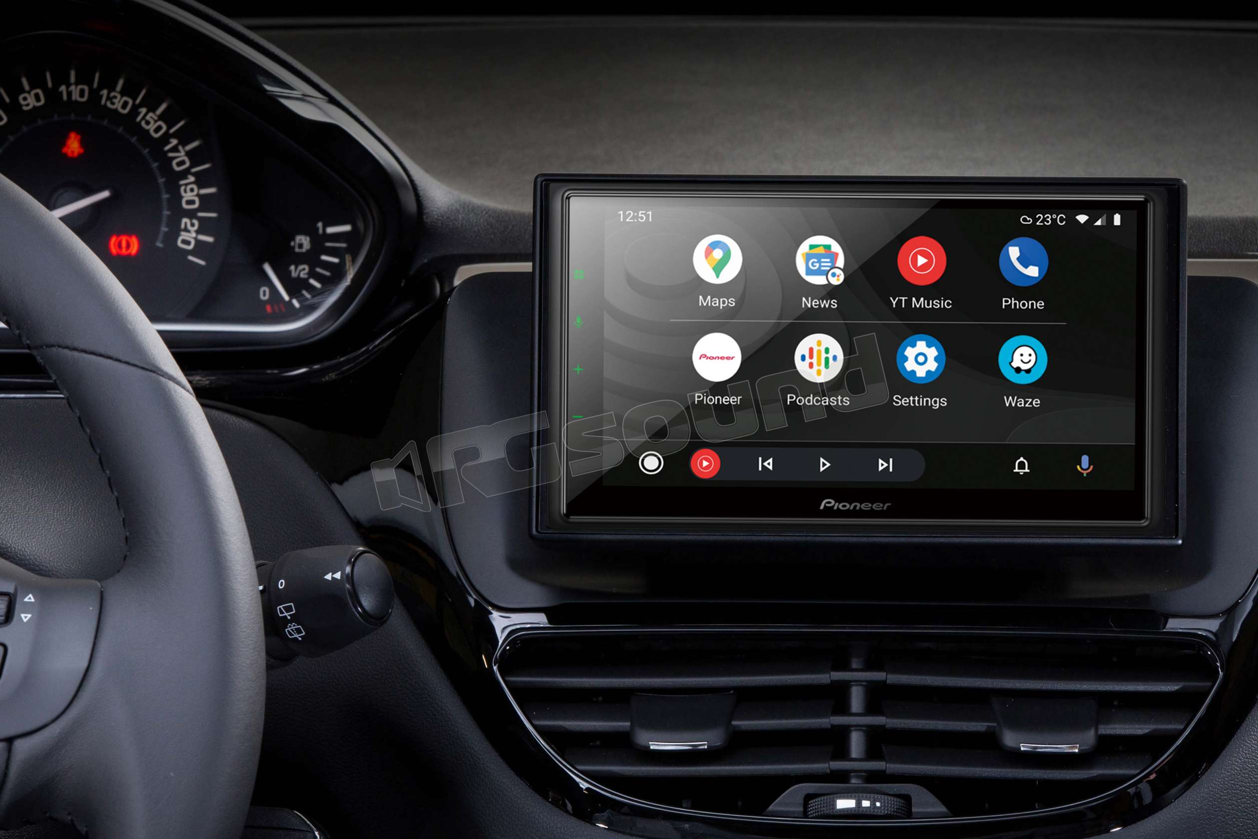 Pioneer SPH-EVO64DAB-208 Monitor multimediale CarPlay e Android Auto p