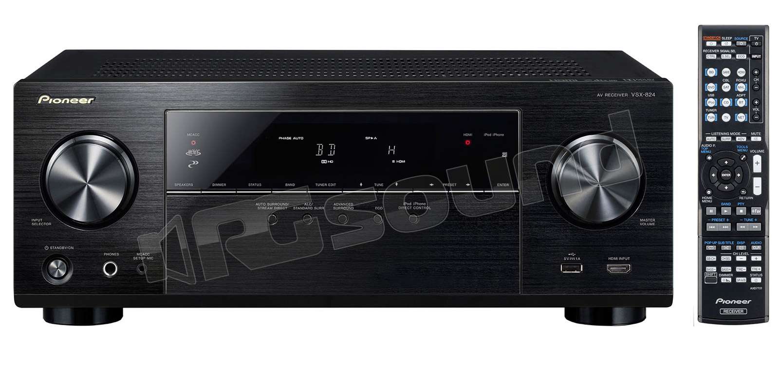 Pioneer VSX824K Sintoamplificatore AV con doppia uscita subwoofer