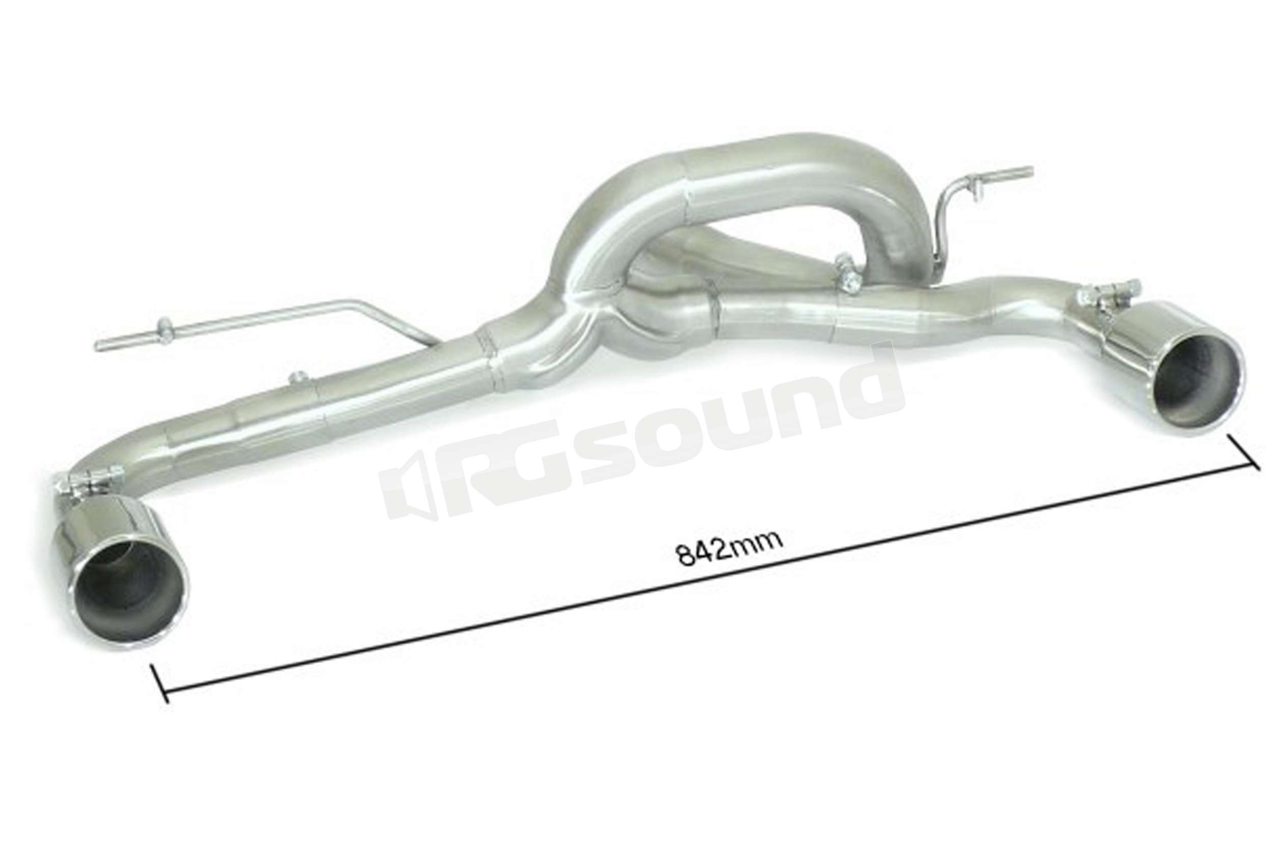 Ragazzon Tubo posteriore doppio terminali rotondi Ragazzon BMW Serie1 F20 118d e XD 110Kw 