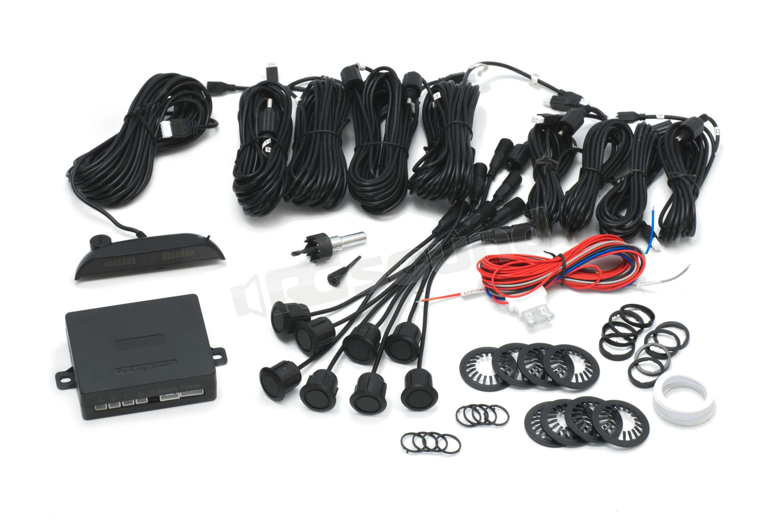 RG Sound PA-800 kit sensori parcheggio anteriore e posteriore con disp