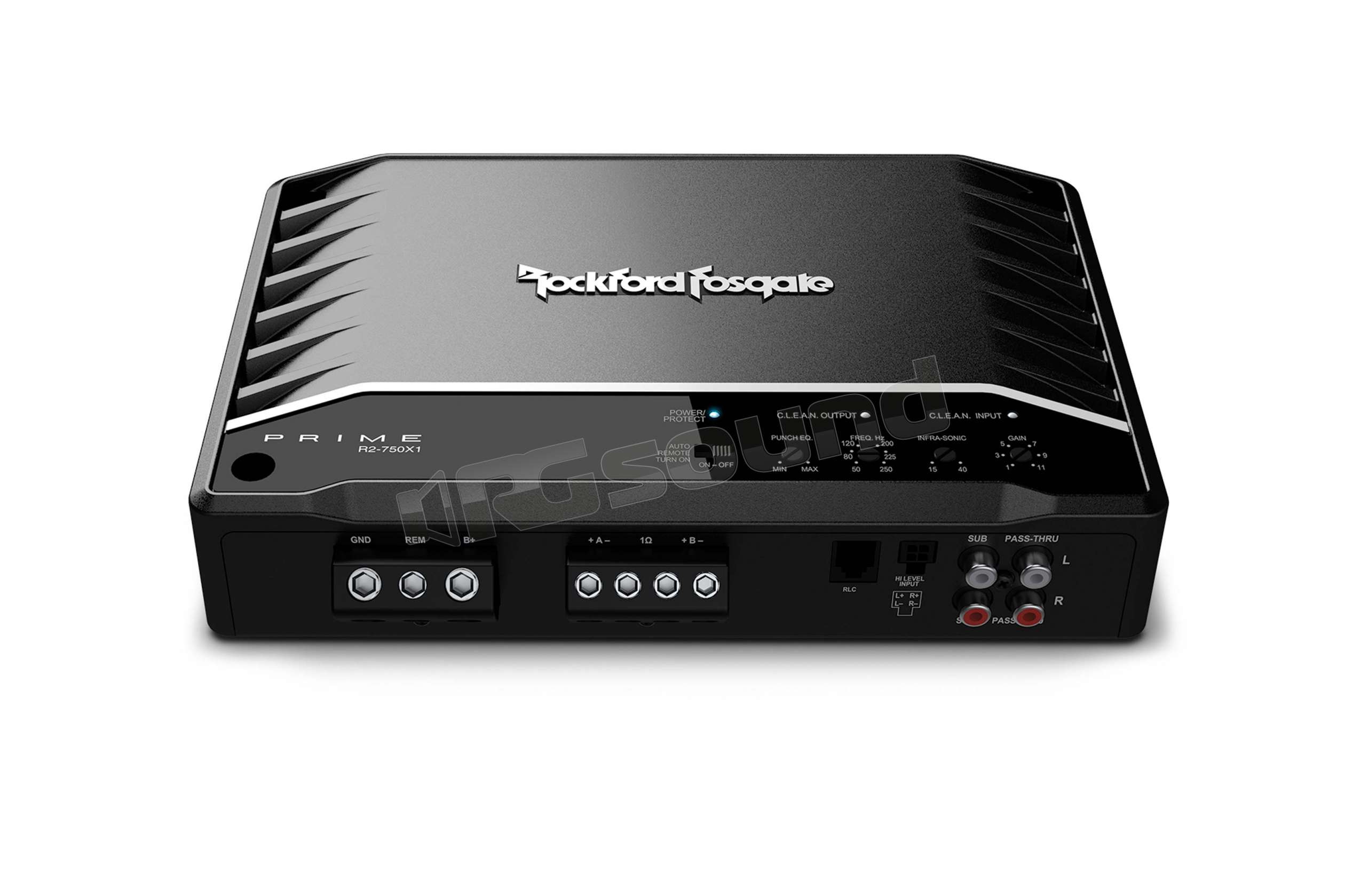 Rockford Fosgate R2-750X1 Prime 750 Watt Mono Amplifier – Class D, 1-Ohm Stable, 4 AWG Input, Punch Series