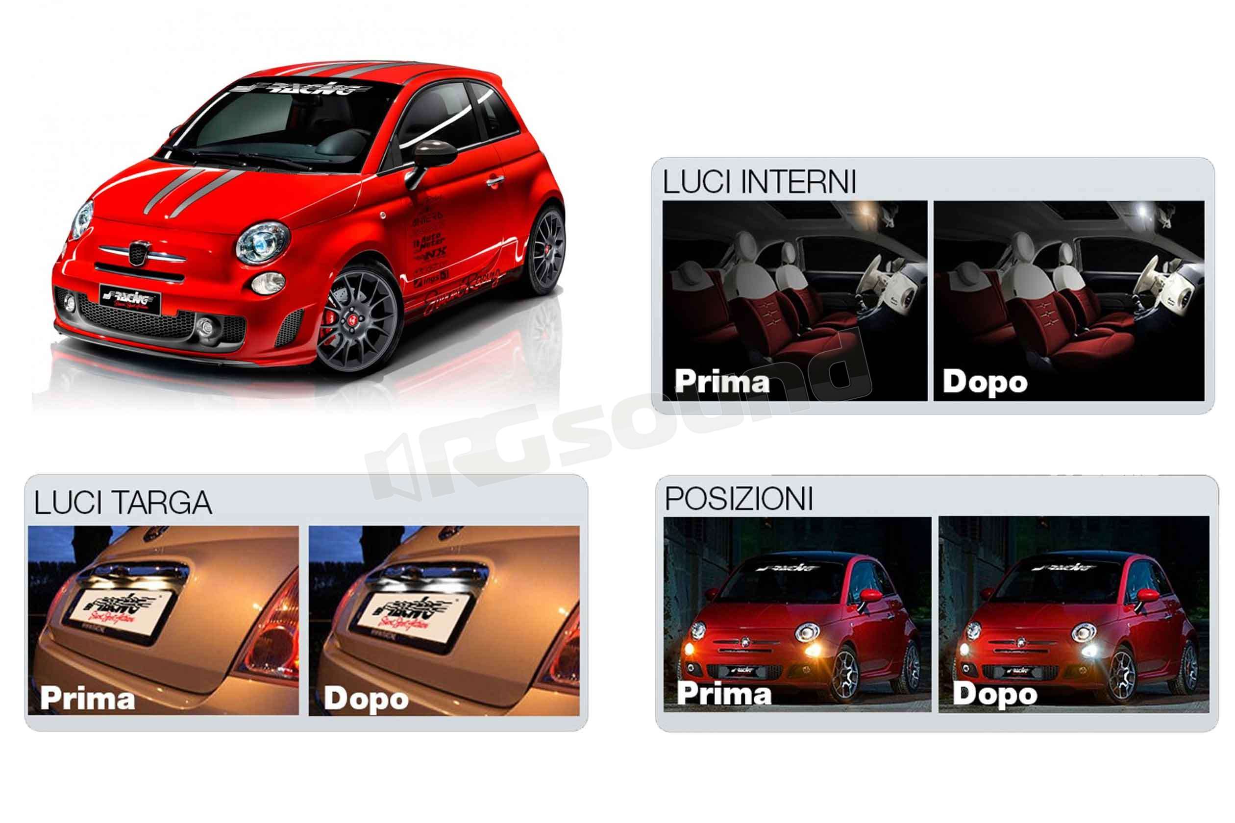 Simoni Racing ABARTH7-LES kit luci interni Abarth 500 - Led Eco Series