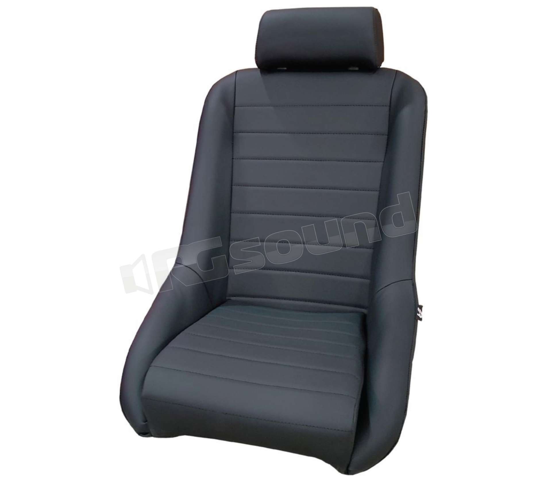 Simoni Racing SRS/1N Sedile Sportivo Jenson Reclinabile E Ribaltabile - Tessuto Jacquard Nero, Universale Con Slitte, Per Auto Da Giorno E Track Day