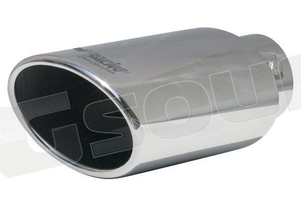 Simoni Racing Kit 2 Terminali Di Scarico Universali TRX/76 – Inox Romboidali, Fissaggio A Bulloni, 230x80 Mm