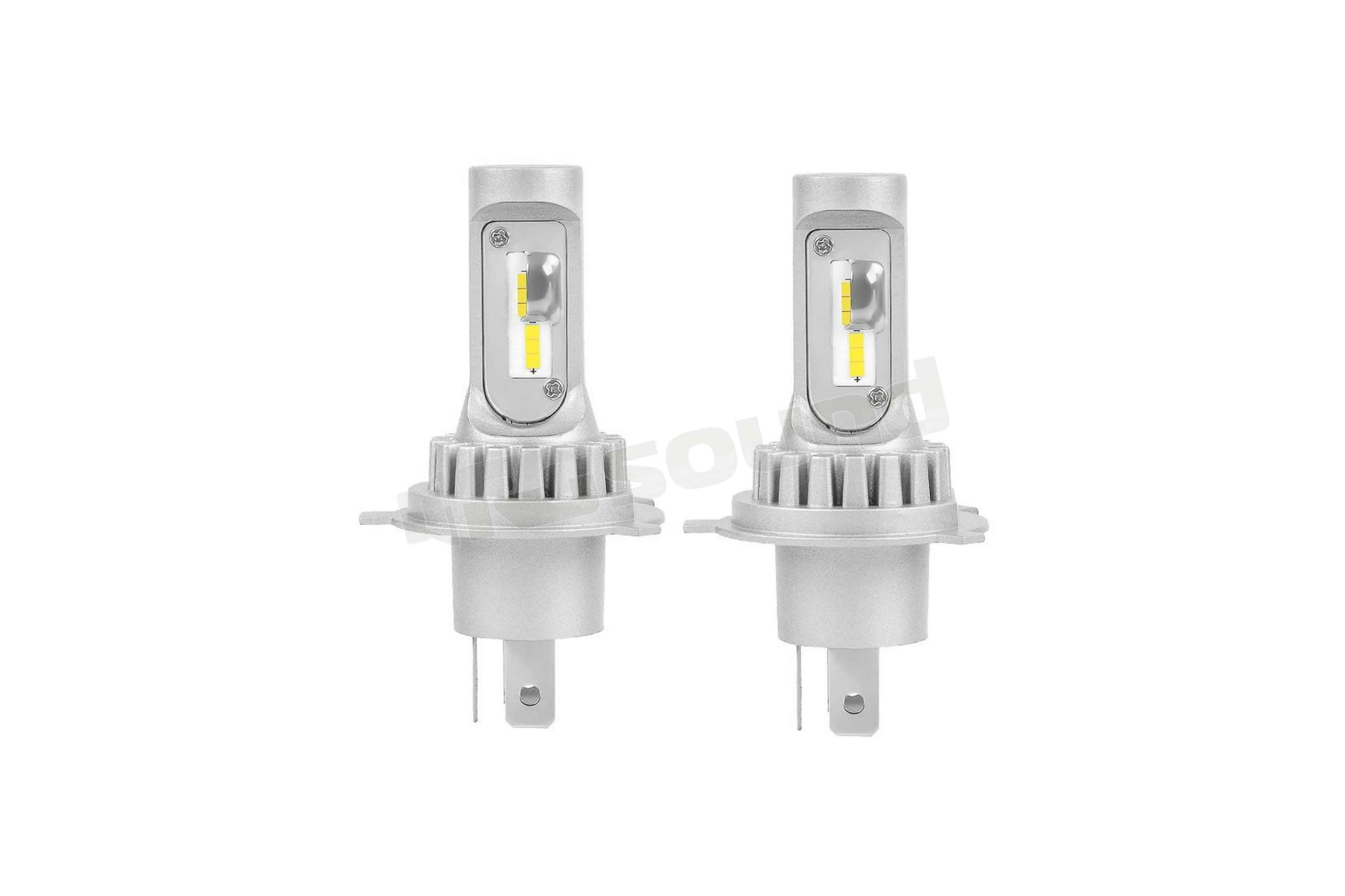 Kit Ampoules LED H4 P45T - Conversion Phare Pour Voiture/moto, Lumière Blanche 4300K, 7800 Lumens
