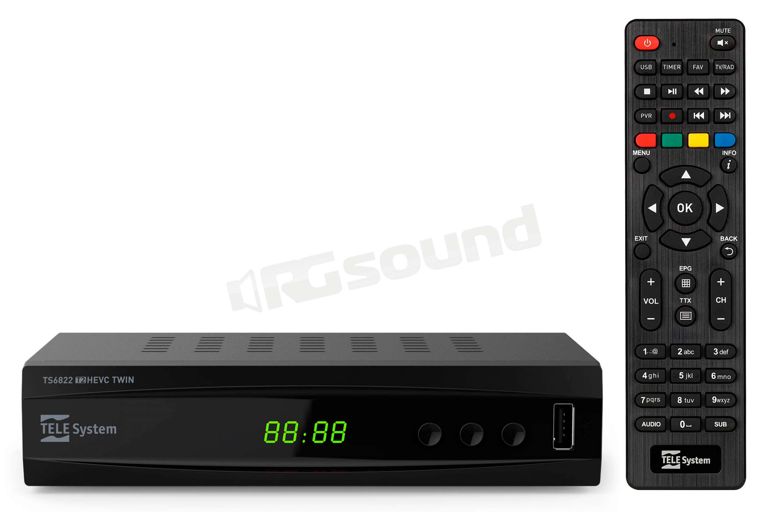 TeleSystem TS6822 TWIN TUNER decoder con doppio tuner, videoregistrato