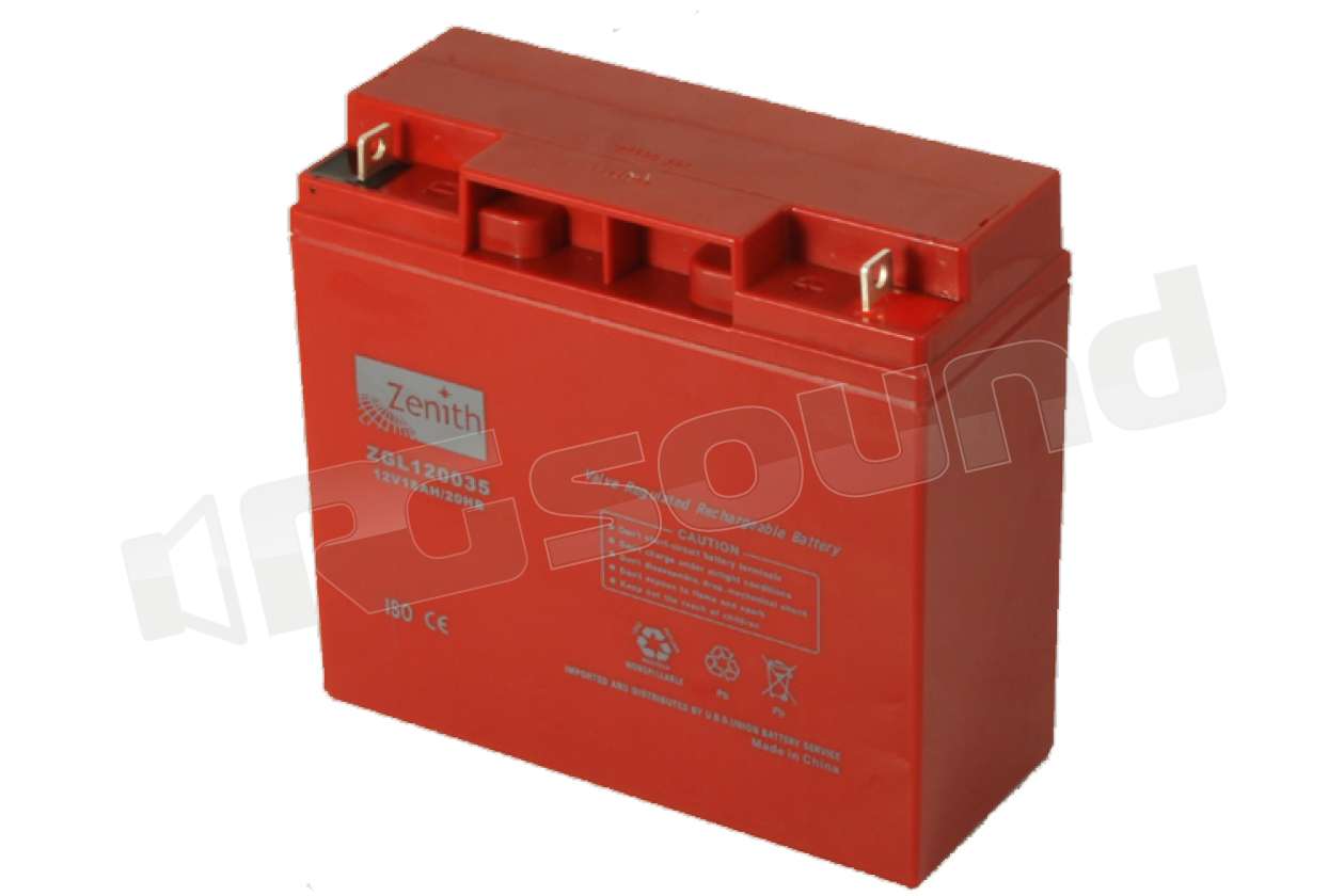 Zenith ZGL120035 12v 18Ah  Batterie per avviamento e servizi - Batter