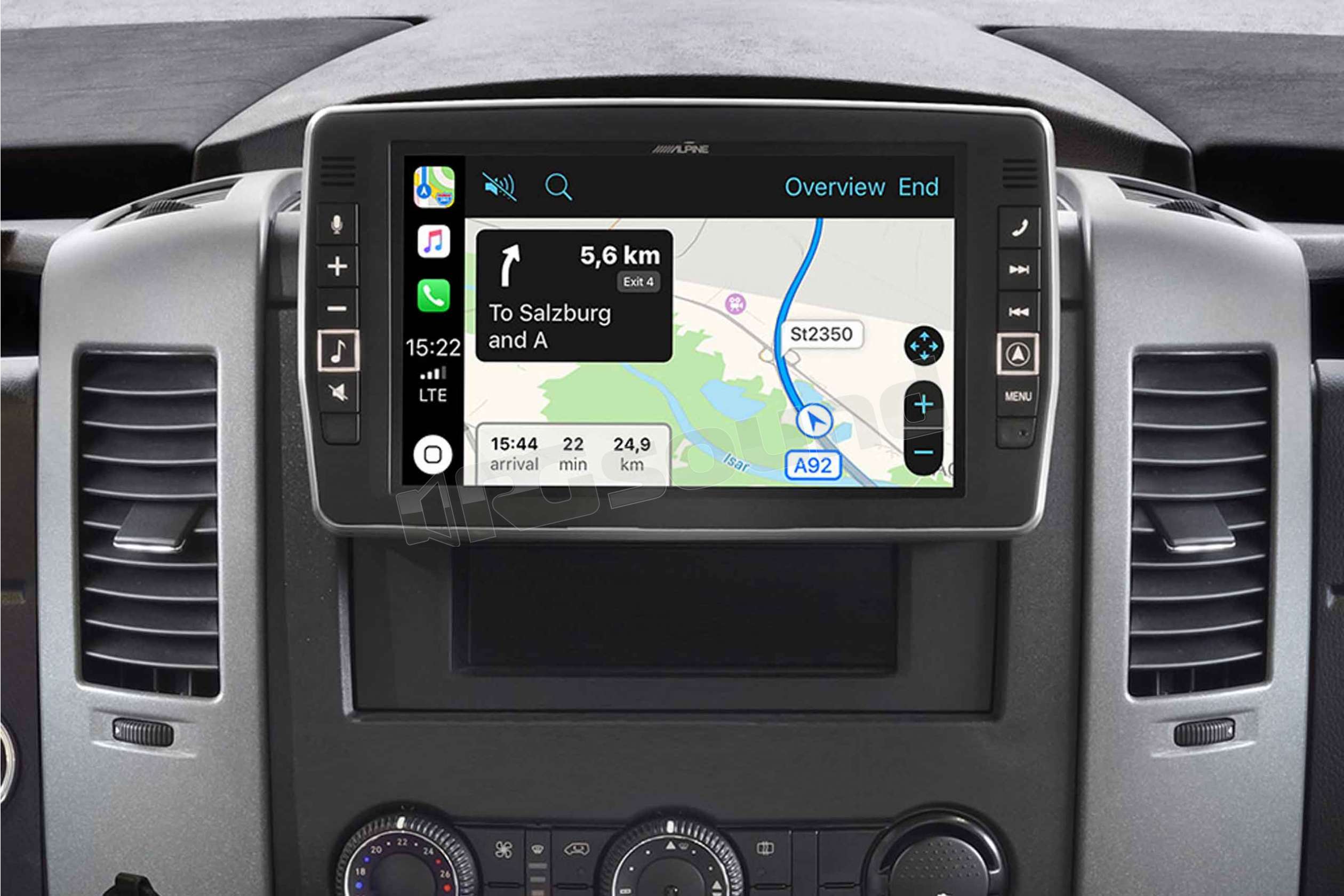 Alpine X902D-S906 monitor 9'' Android Auto e Car Play per Sprinter Mer