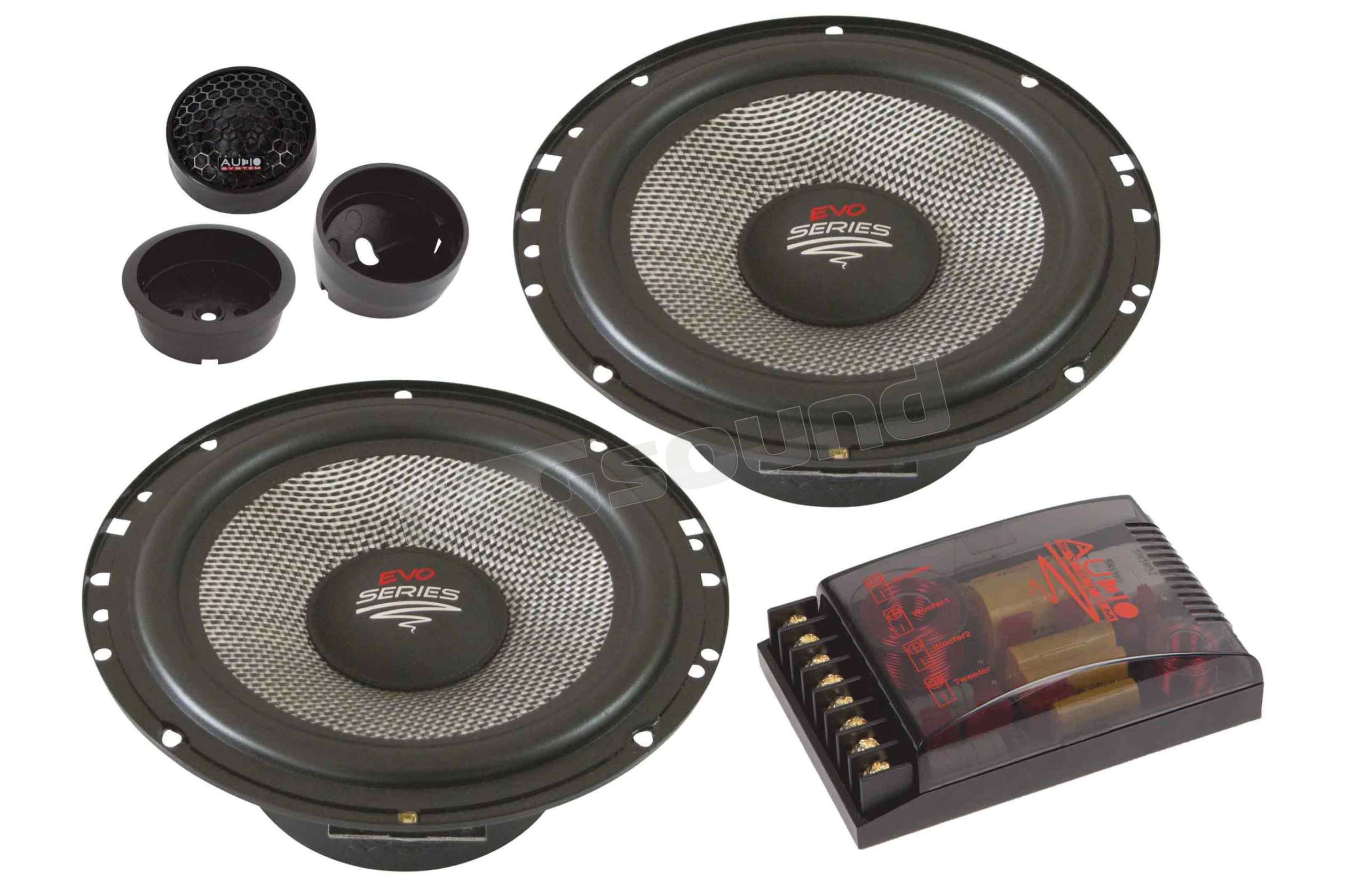 Audio System AX 165-2 EVO - Kit 2 Woofer Midrange 16,5 Cm (6,5") Per Auto, 2 Ohm - 4