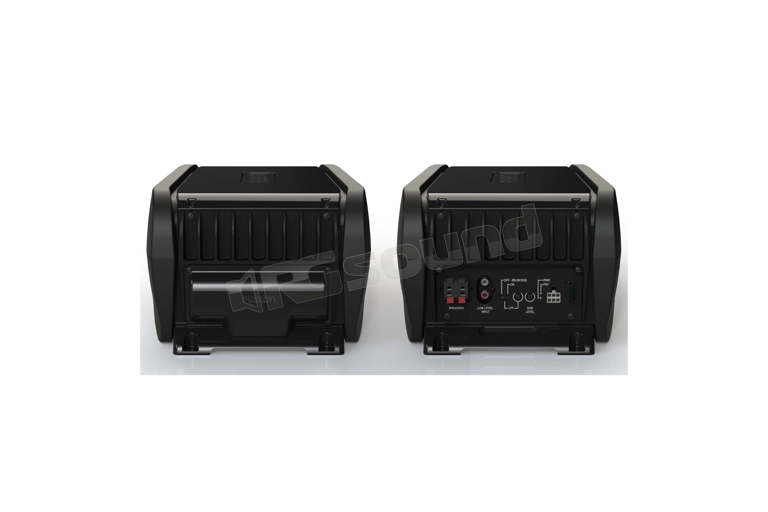 Fusion MSAB206 subwoofer attivo marino con amplificatore 2 canali in