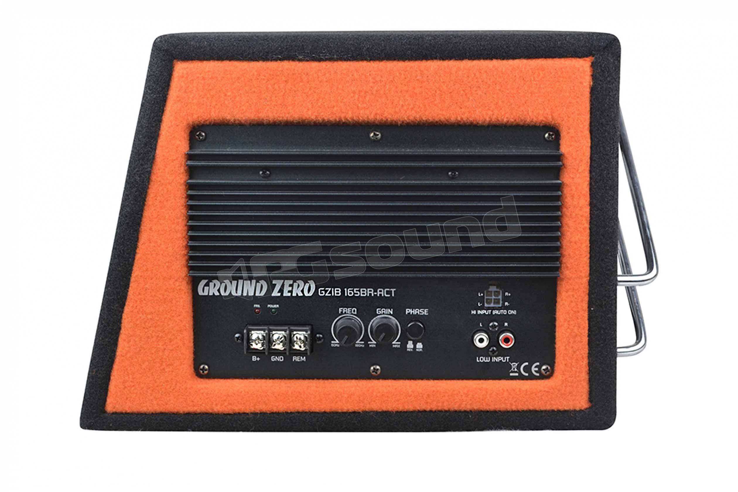 Caisson De Basses Triple Subwoofer Ground Zero GZIB 3.2500SPL - 2100W SPL, 3 Subwoofers 25 Cm Pour Voiture