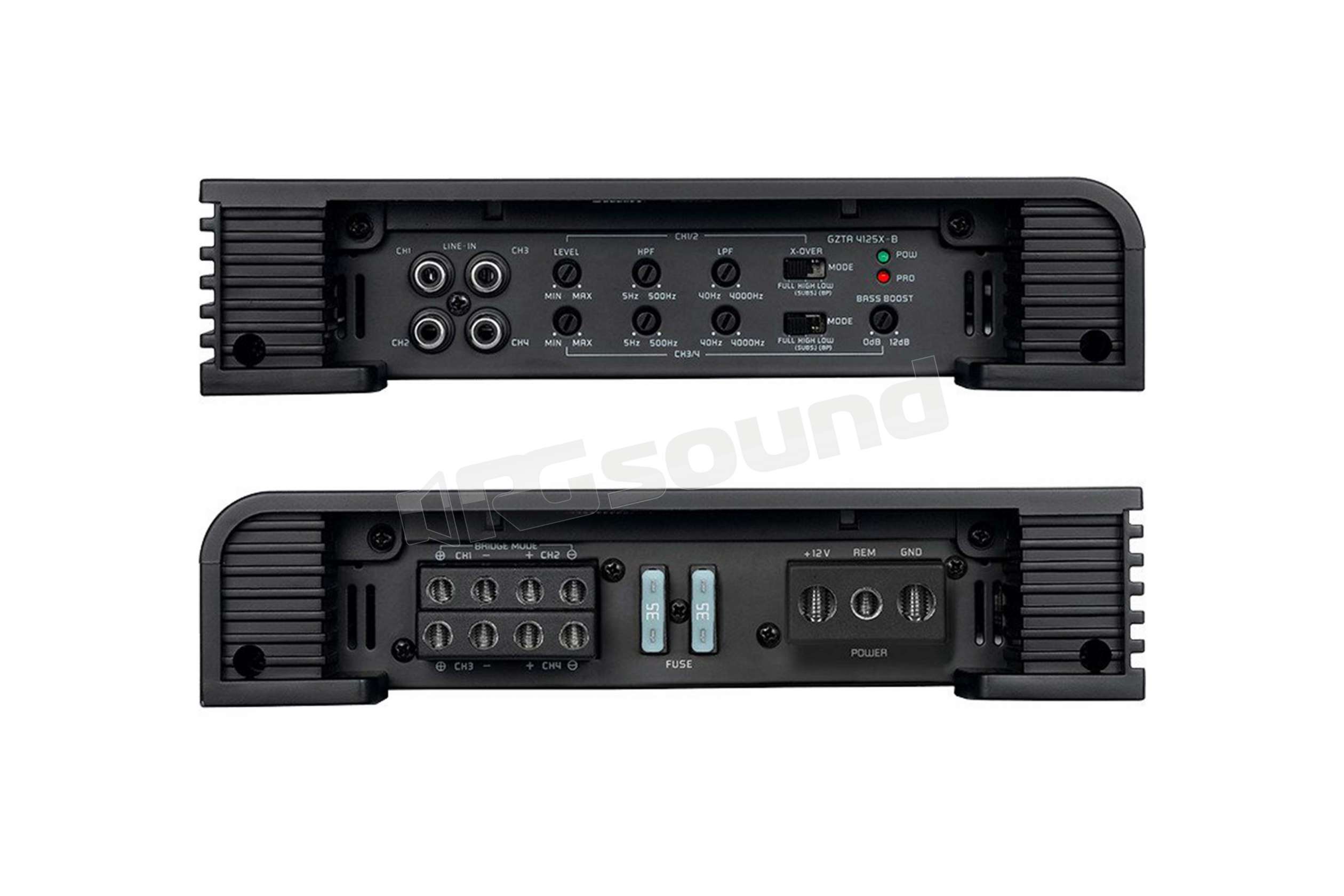 Ground Zero GZTA 4125X-B amplificatore 4 canali Suond Quality, potenza