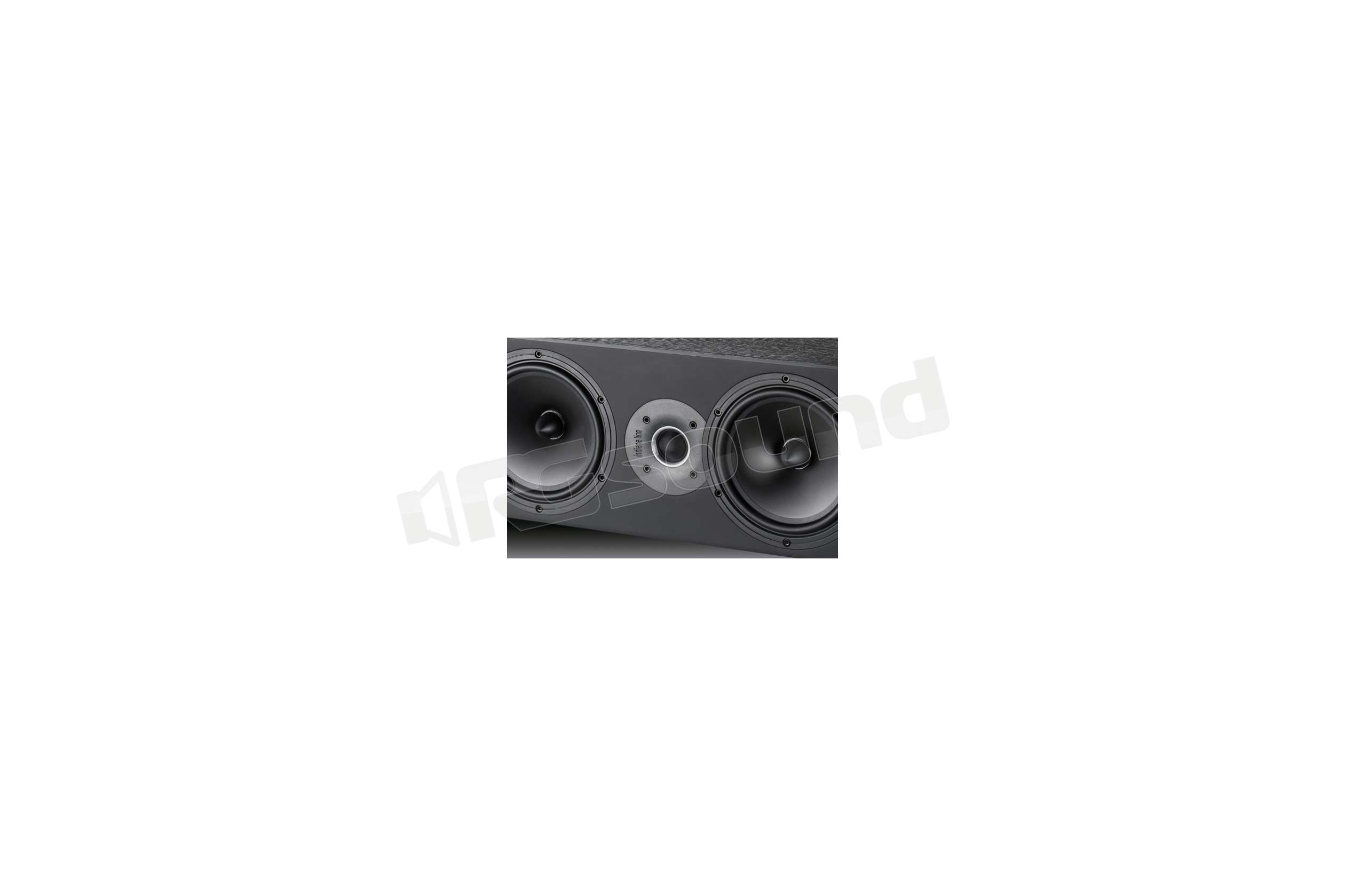 Indiana Line TESI 740 N – Canale Centrale 2 Vie Per Home Theater, Rovere Grigio Scuro, Woofer 120mm - 3