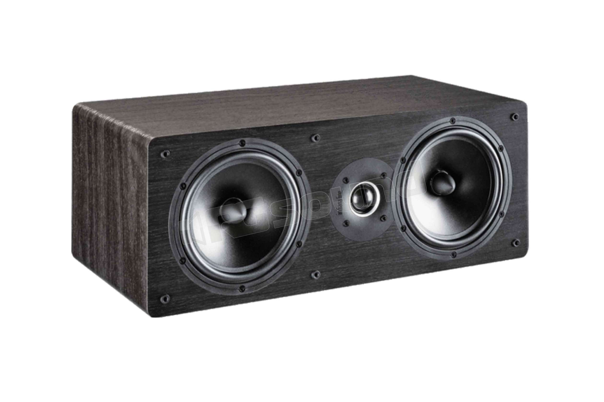 Indiana Line TESI 740 N – Canale Centrale 2 Vie Per Home Theater, Rovere Grigio Scuro, Woofer 120mm - copertina
