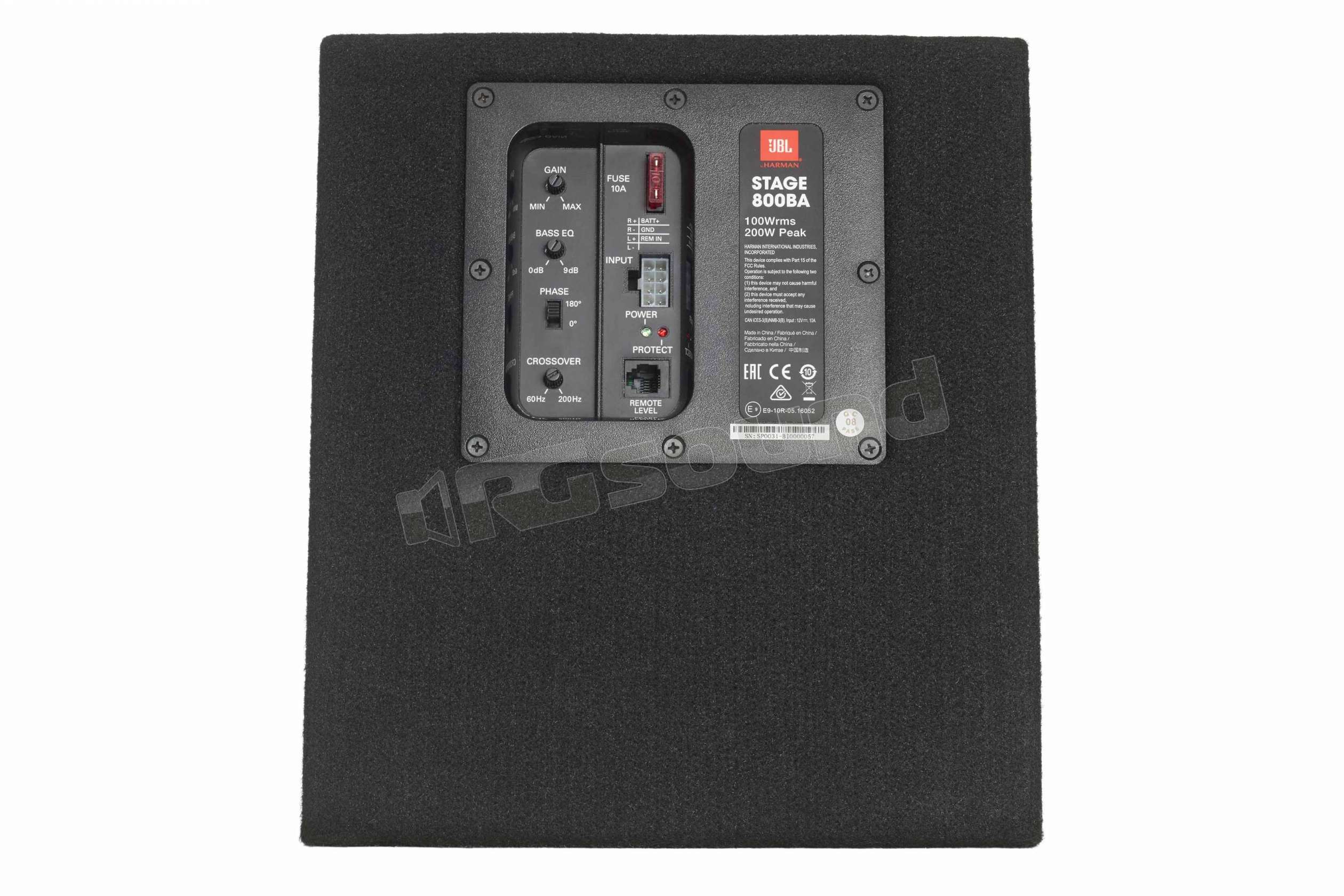 JBL STAGE 800BA subwoofer 20cm in cassa reflex con aplificatore 100 Wa
