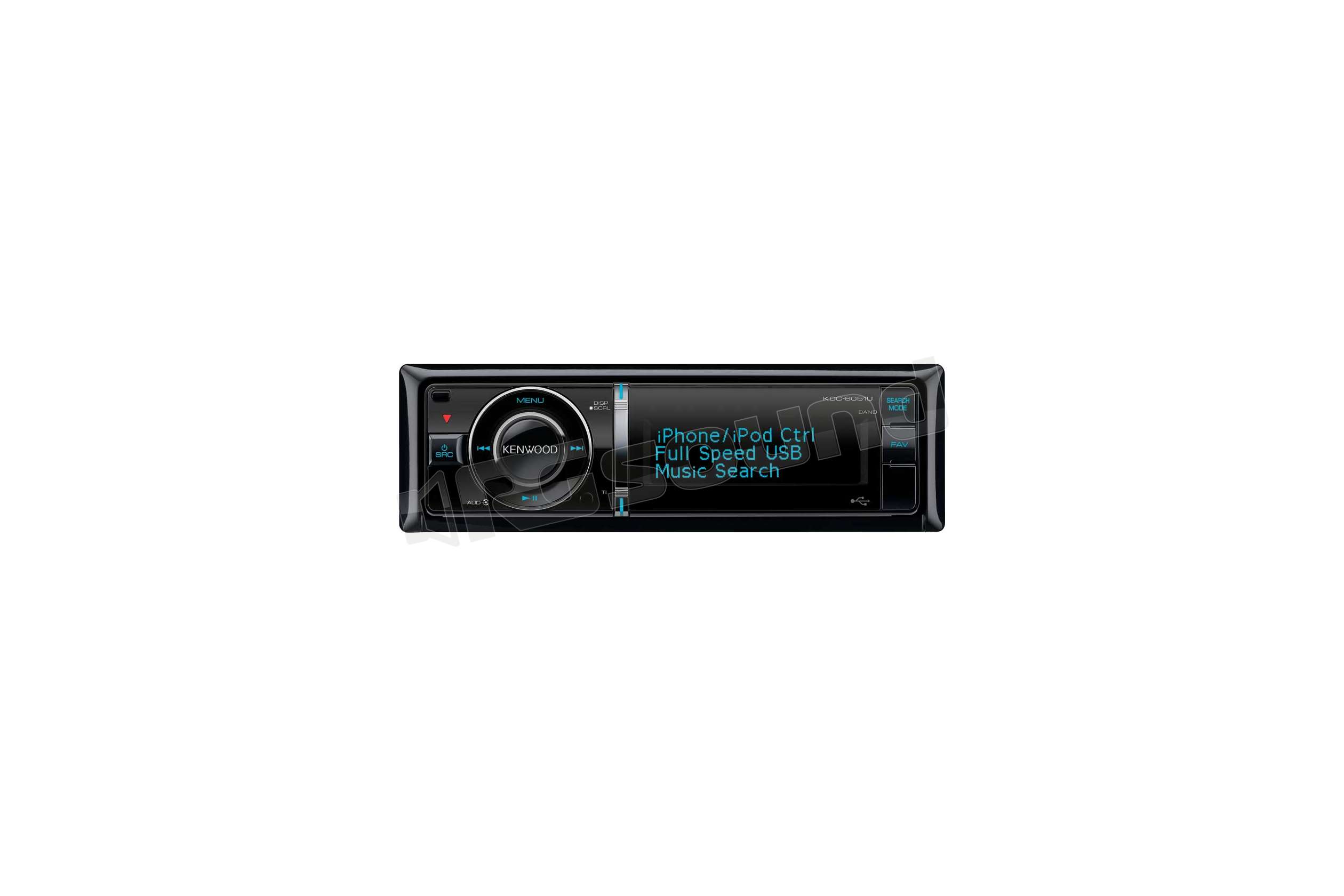 Kenwood KDC-6051U Sintolettore CD/MP3/WMA/AAC | Autoradio 1 din e 2 di