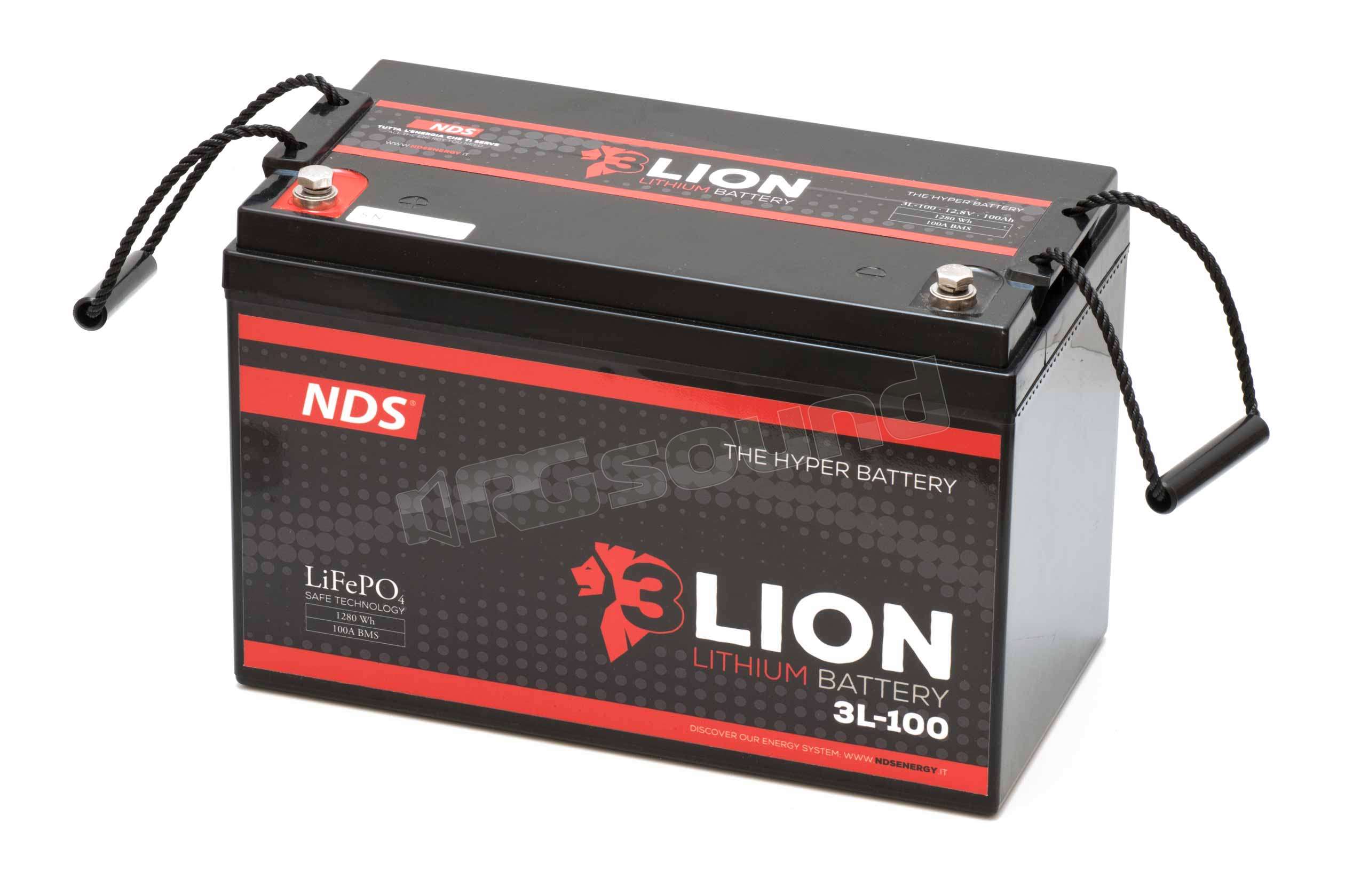 NDS Energy 3L100 3LION BATTERIA AL LITIO 12V100Ah con BMS da 100