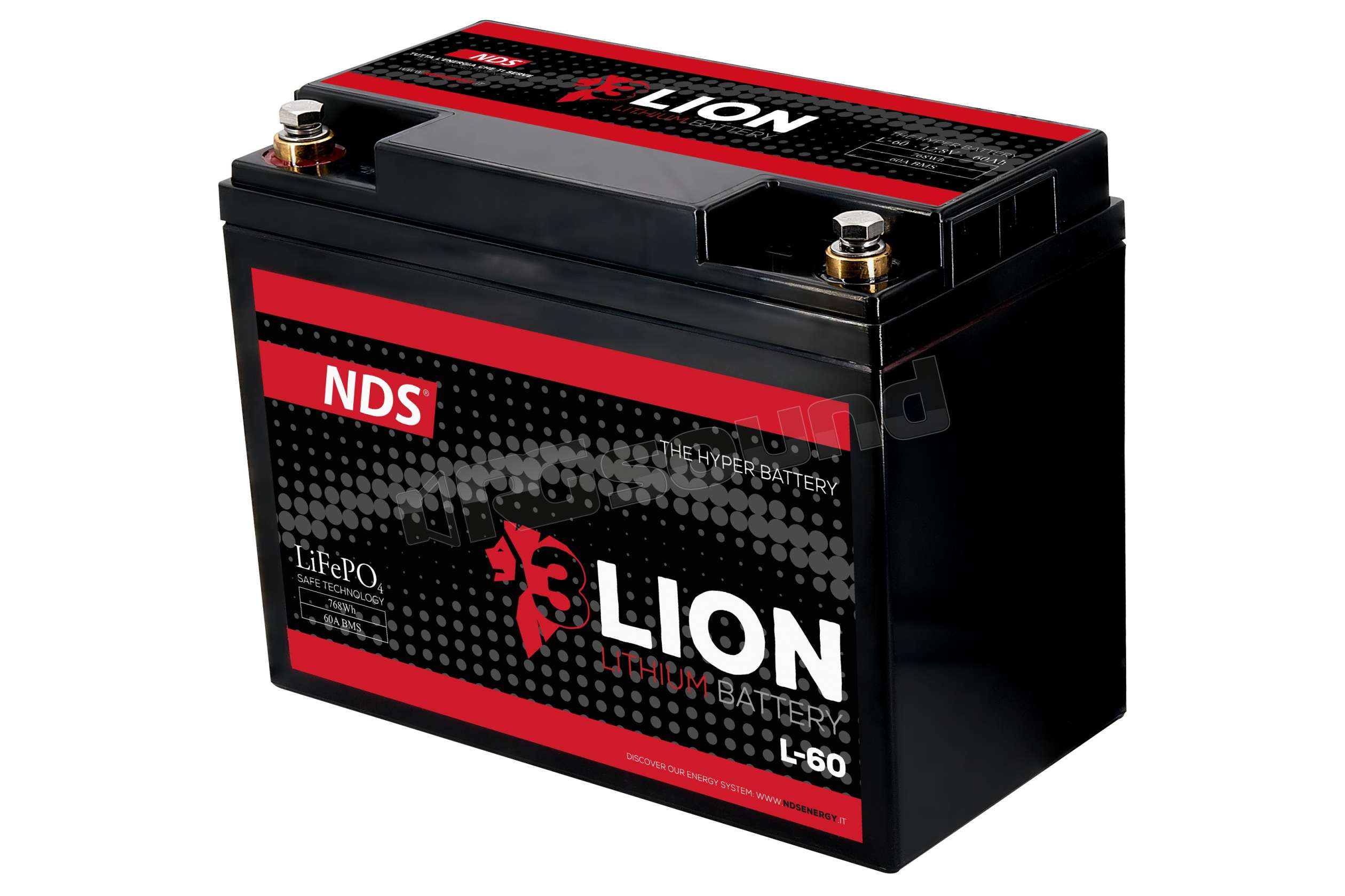 NDS Energy L60 batteria al litio 12V60Ah con BMS da 60A Batterie p