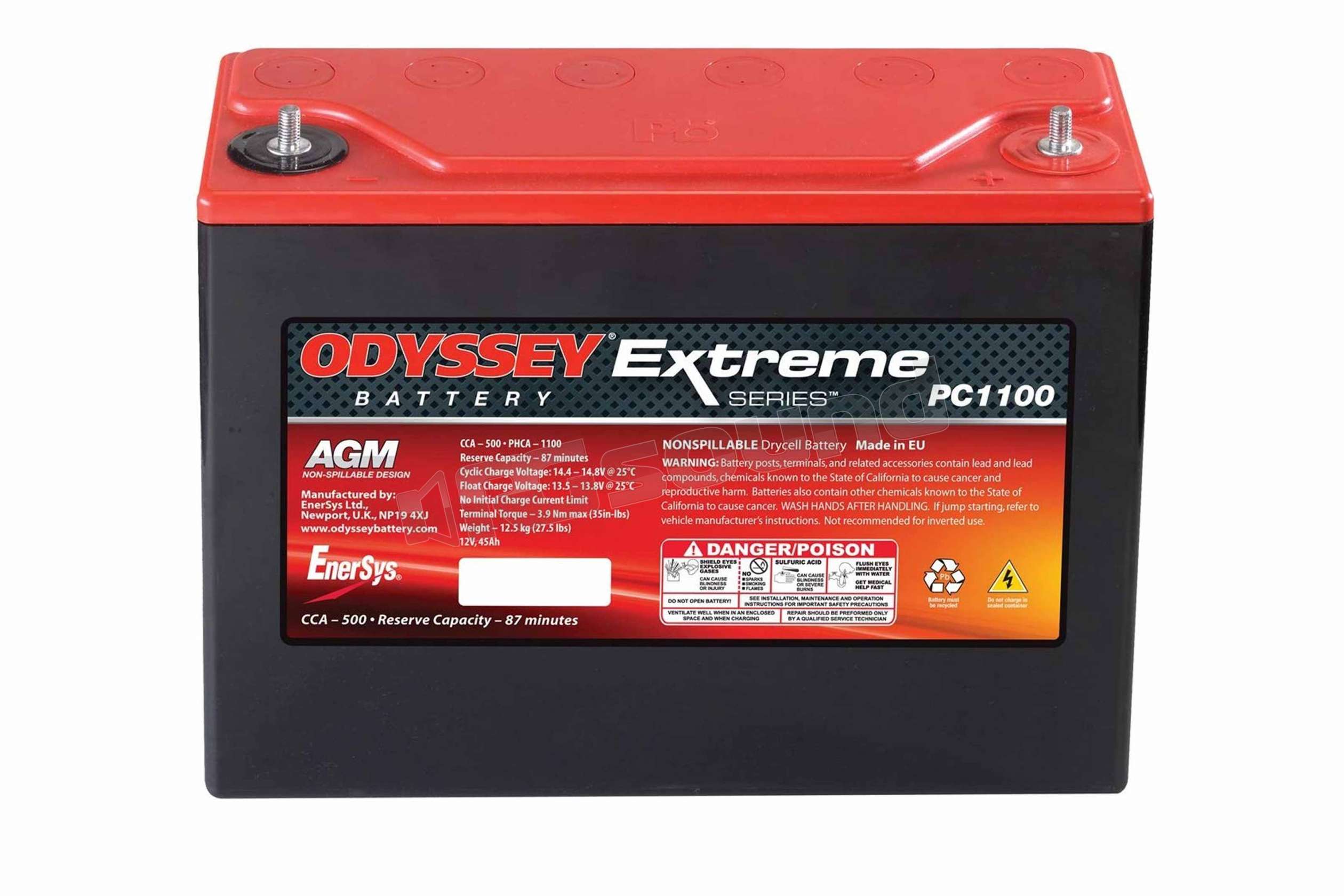 Odyssey Batteries ODS-AGM40E PC1100 Batteria AGM 45 Ah | Batterie per