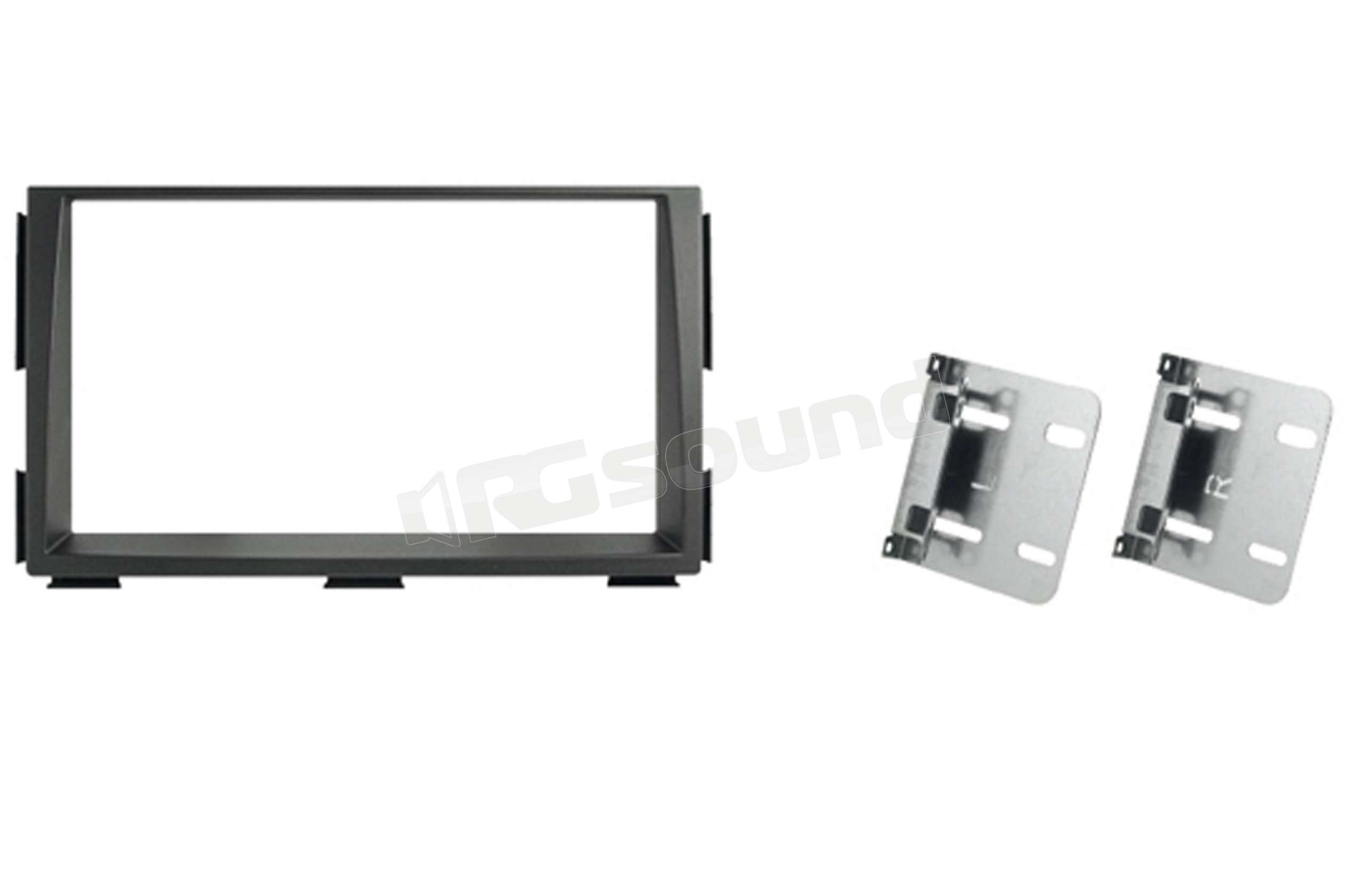 Phonocar Mascherina Auto 1 Din Anthracite | Supporto Adattatore Radio ABS Per Installazione