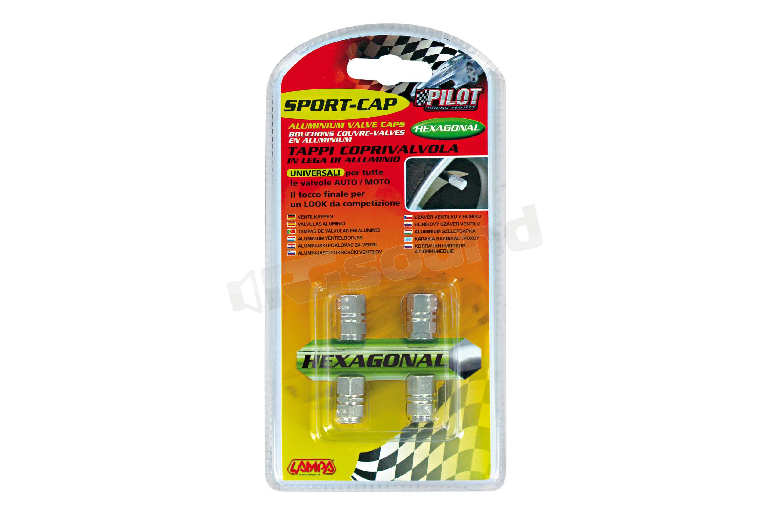 Lampa 02500 Sport Cap - Tappi Coprivalvola In Alluminio, Design Creativo, Durevole