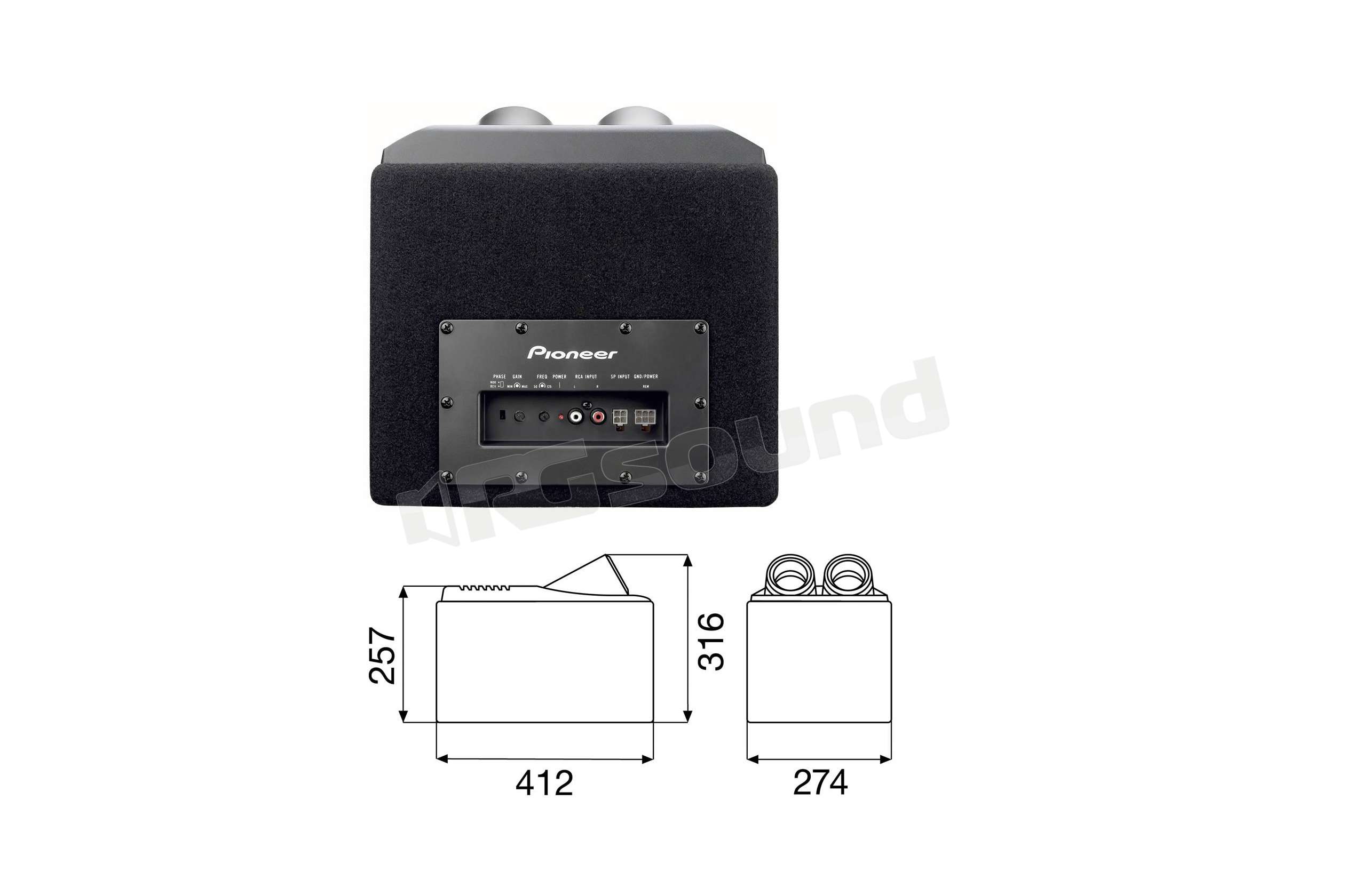 Pioneer TS-WX206A Sub Amplificato | Subwoofer - Subwoofer amplificati