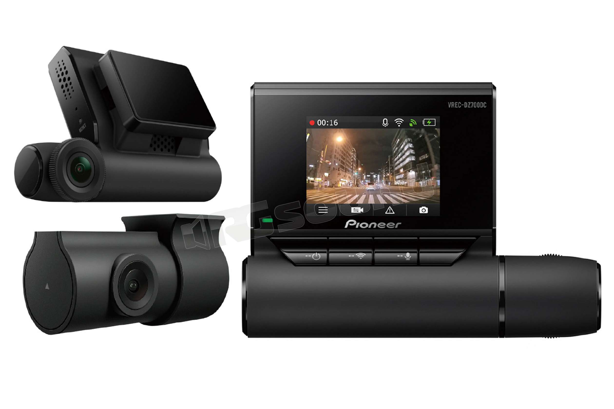 Pioneer VRECDZ700DC Dash Cam + Rear Cam Full HD con 27,5 fps. Visione