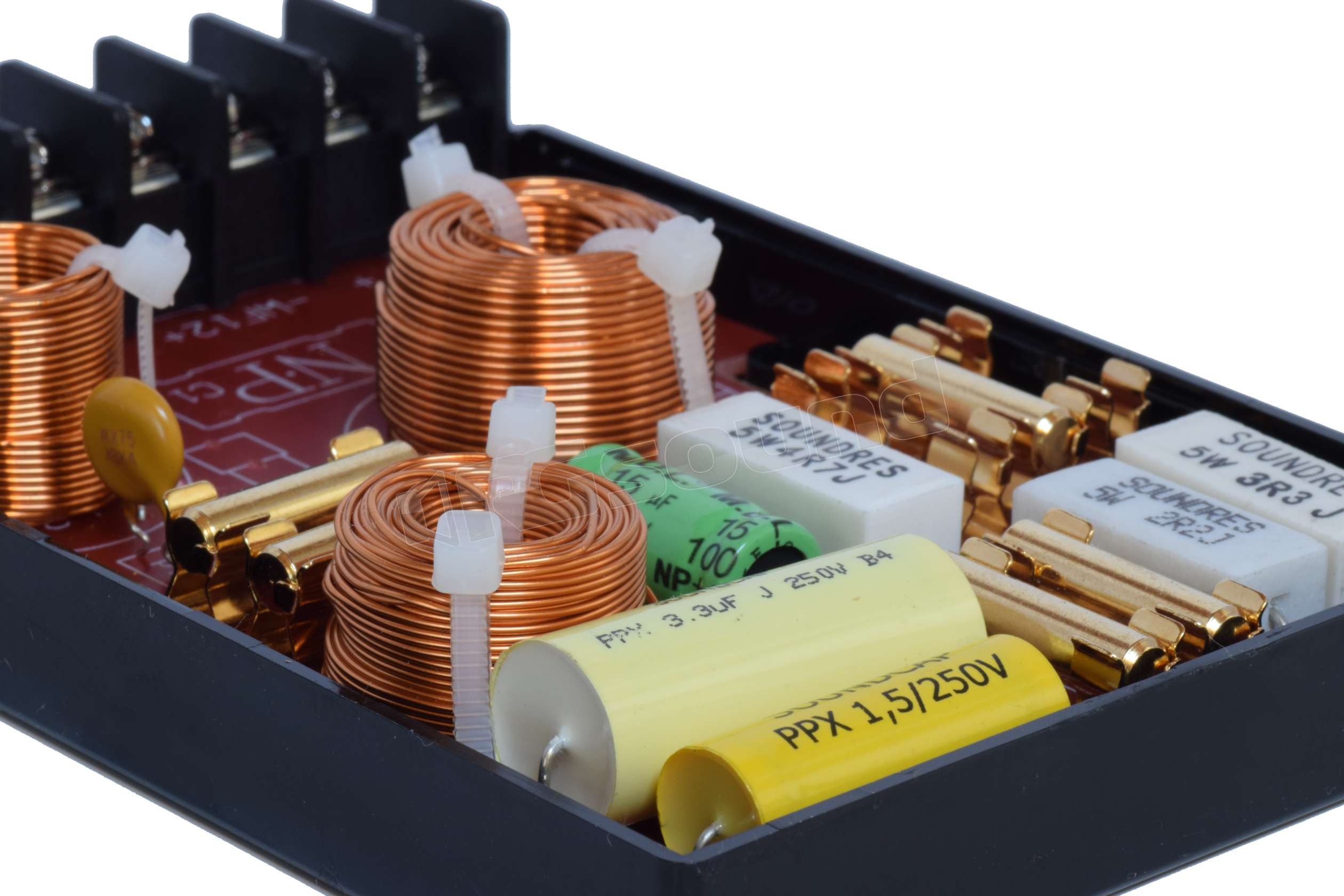 Crossover 3 Vie Per Altoparlanti - 2 Pezzi, Con Protezione Sovracorrente - Per Sistemi Audio Professionali