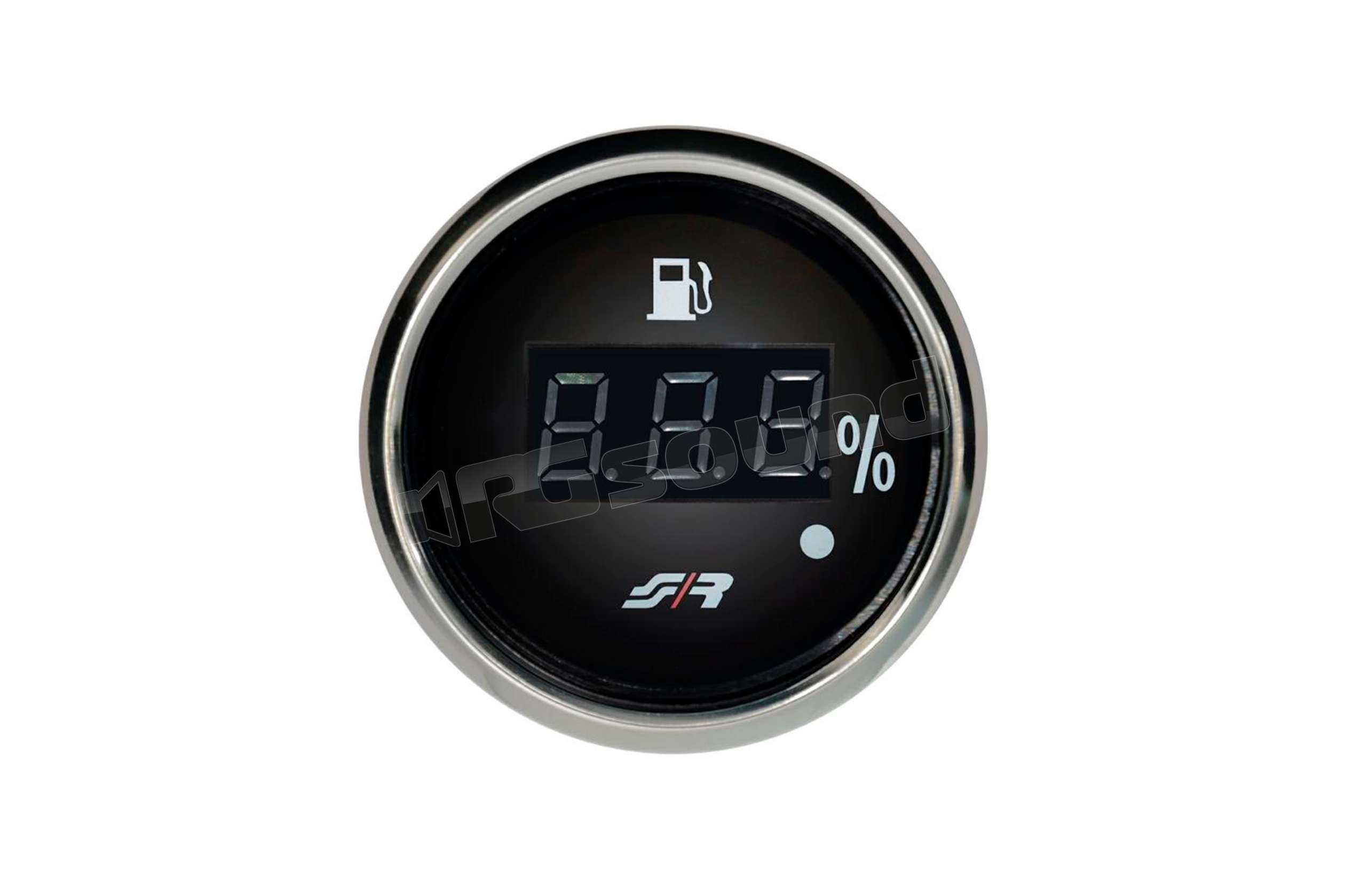 Simoni Racing FL/B Indicatore Elettronico Livello Carburante 2'' – Nero Retroilluminato, Design Sportivo
