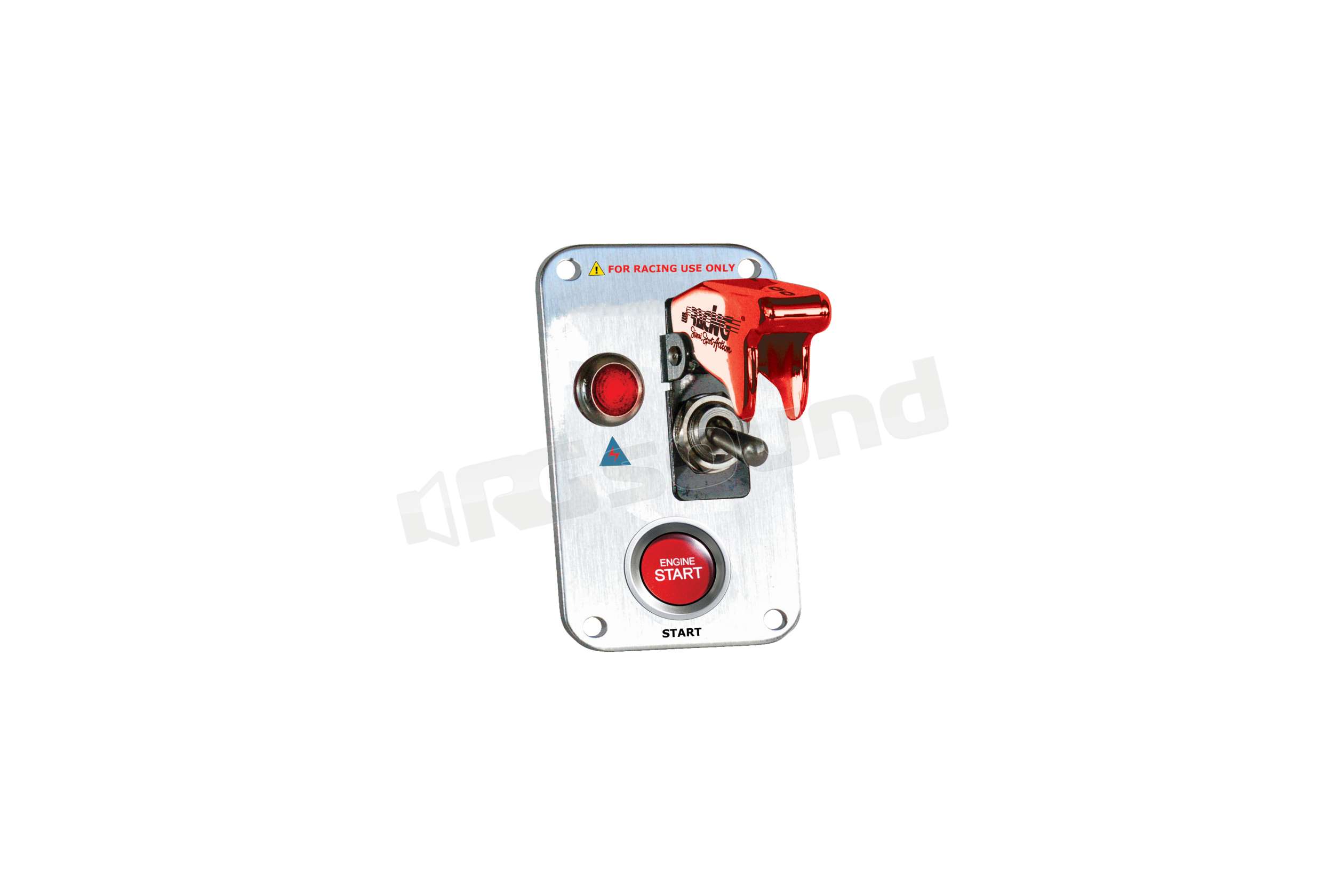 Interrupteur Baby Go Simoni Racing Rouge - 12V/20A - Pour Customisation Auto