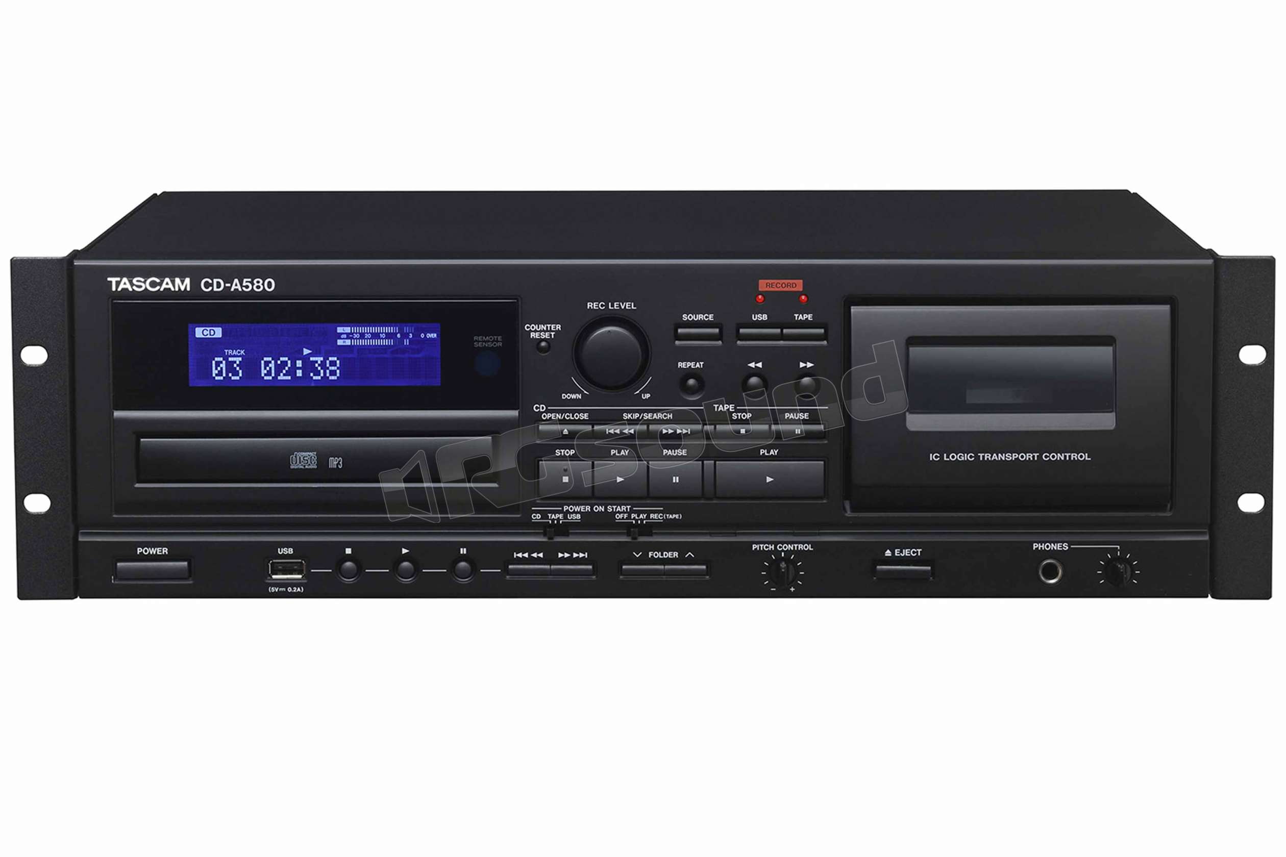 TASCAM CDA580 lettore CD, cassette, USB e FLASH Diffusori Home e Ho