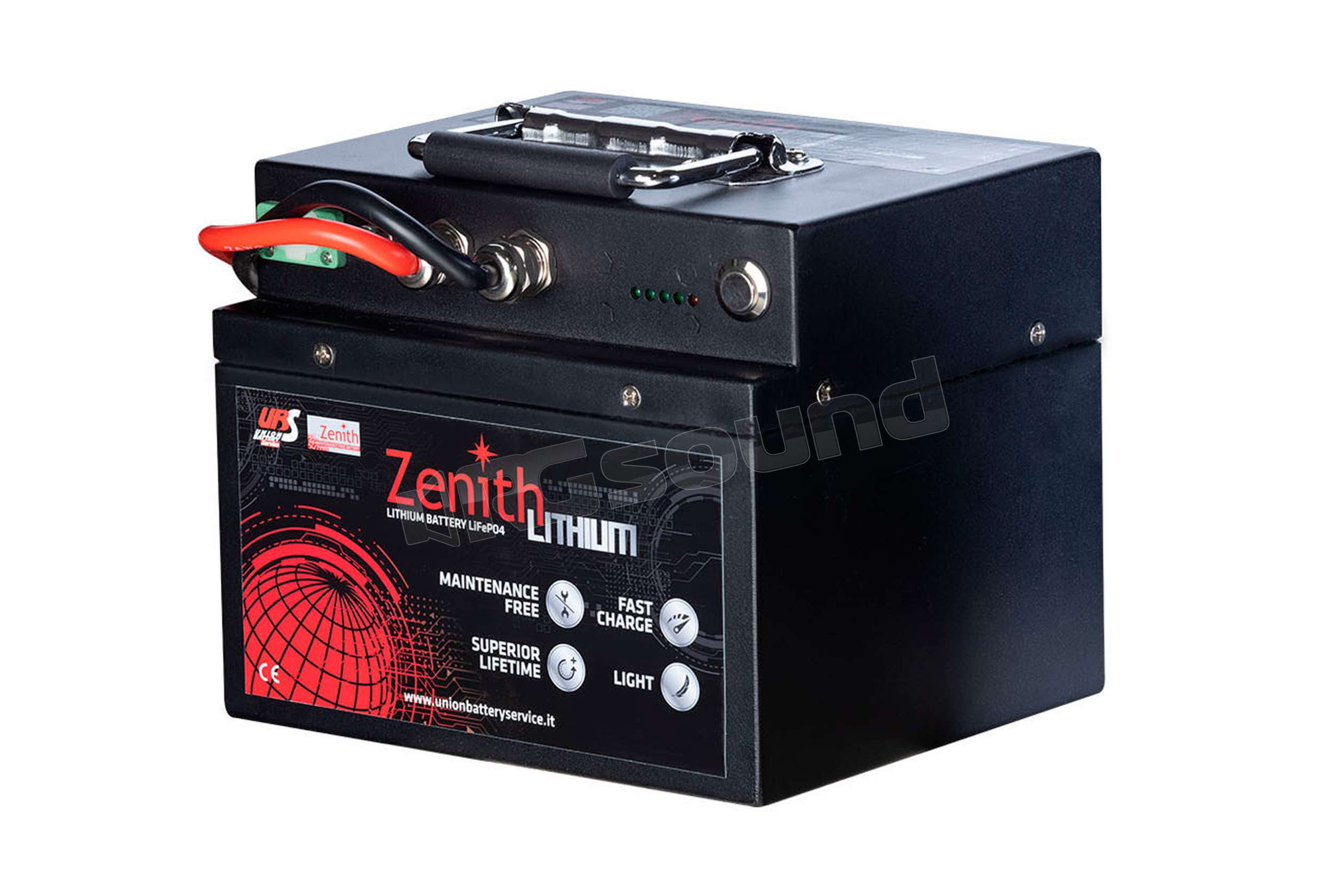 Zenith ZLI012035 Batteria al litio 12.8 V, 50 Ah Batterie per avviam