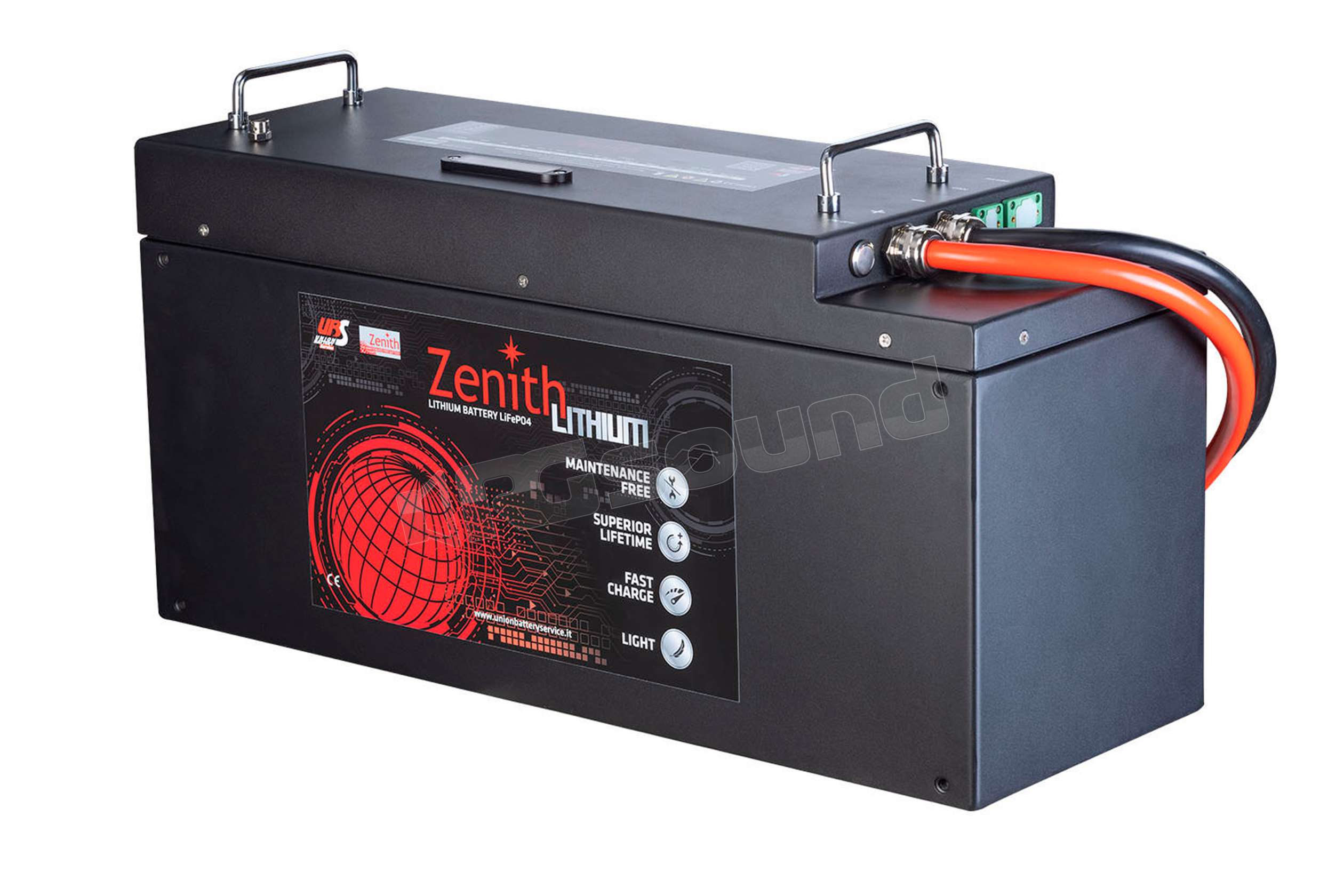 Zenith ZLI024100 Batteria al litio 25.6 V, 200 Ah Batterie per avvia