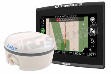 AV Map G7 Plus Farmnavigator + Turtle PRO2 GNSS receiver